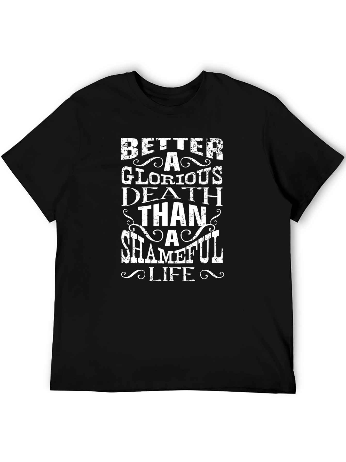 Glorious Death Graphic T-Shirt - Black