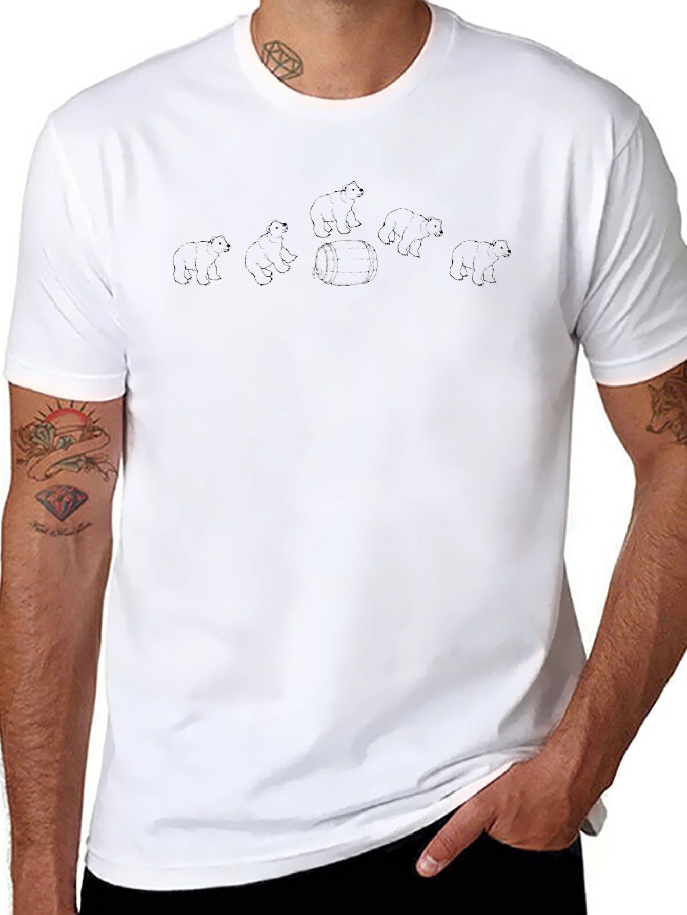 Black Bear Barrel T-Shirt