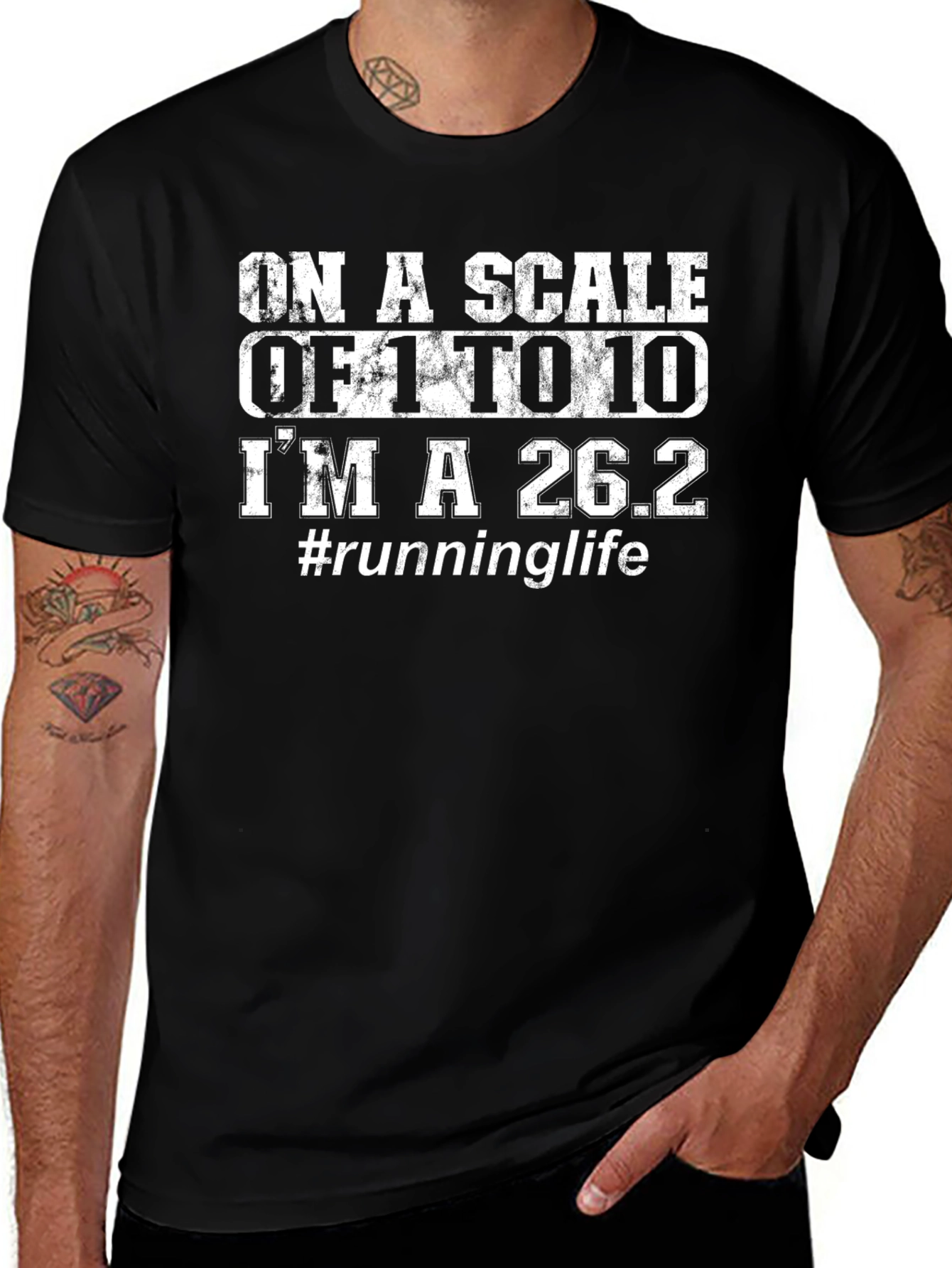 Running Life T-Shirt - 26.2 Marathon Humor