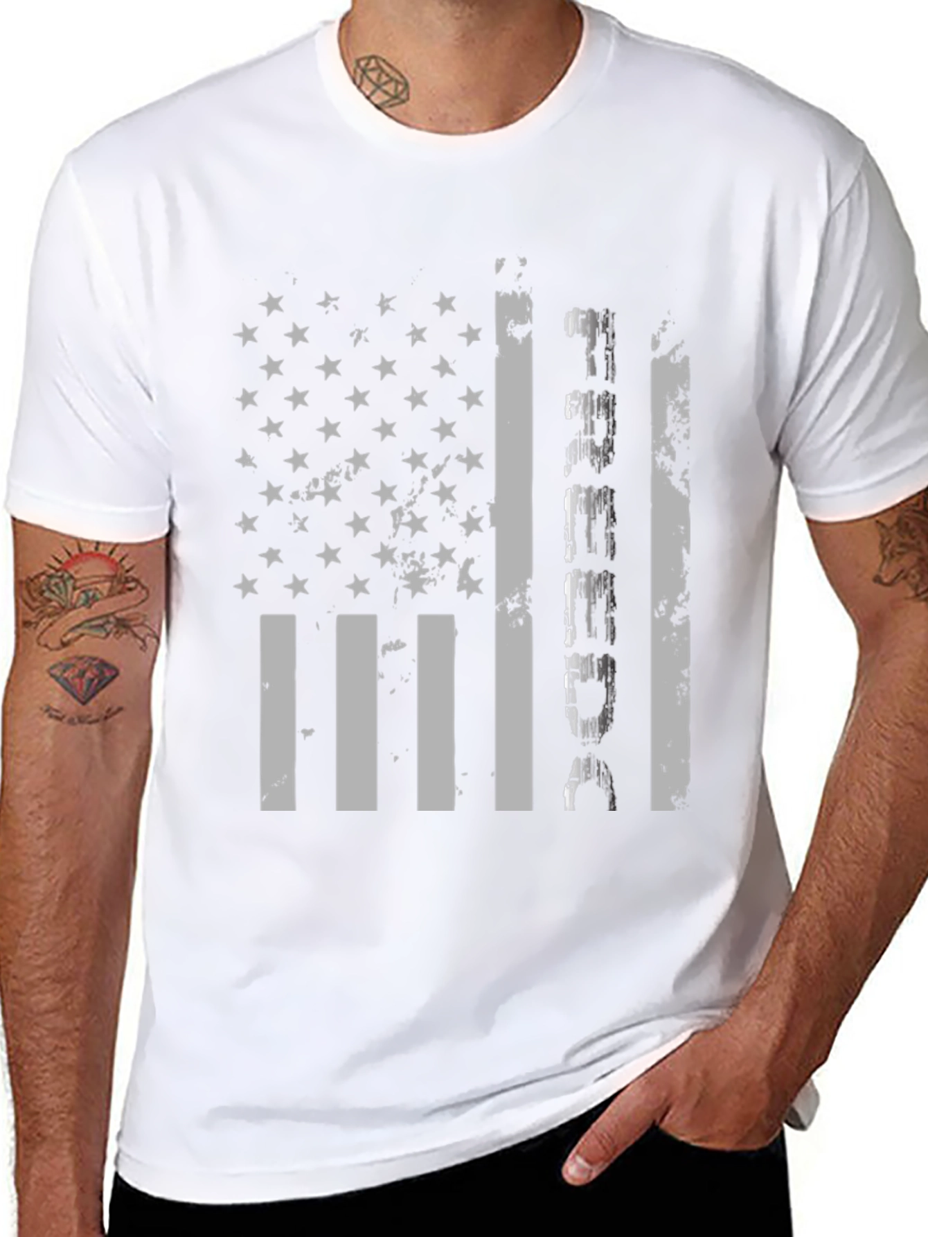 Distressed American Flag USA T-Shirt