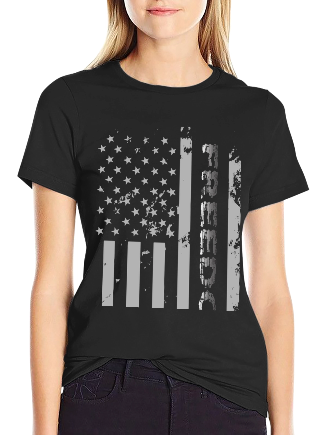Distressed American Flag USA T-Shirt