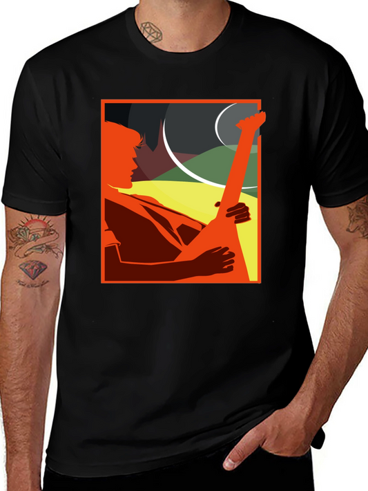Guitar Player Graphic Tee - Cool Musician T-Shirt
