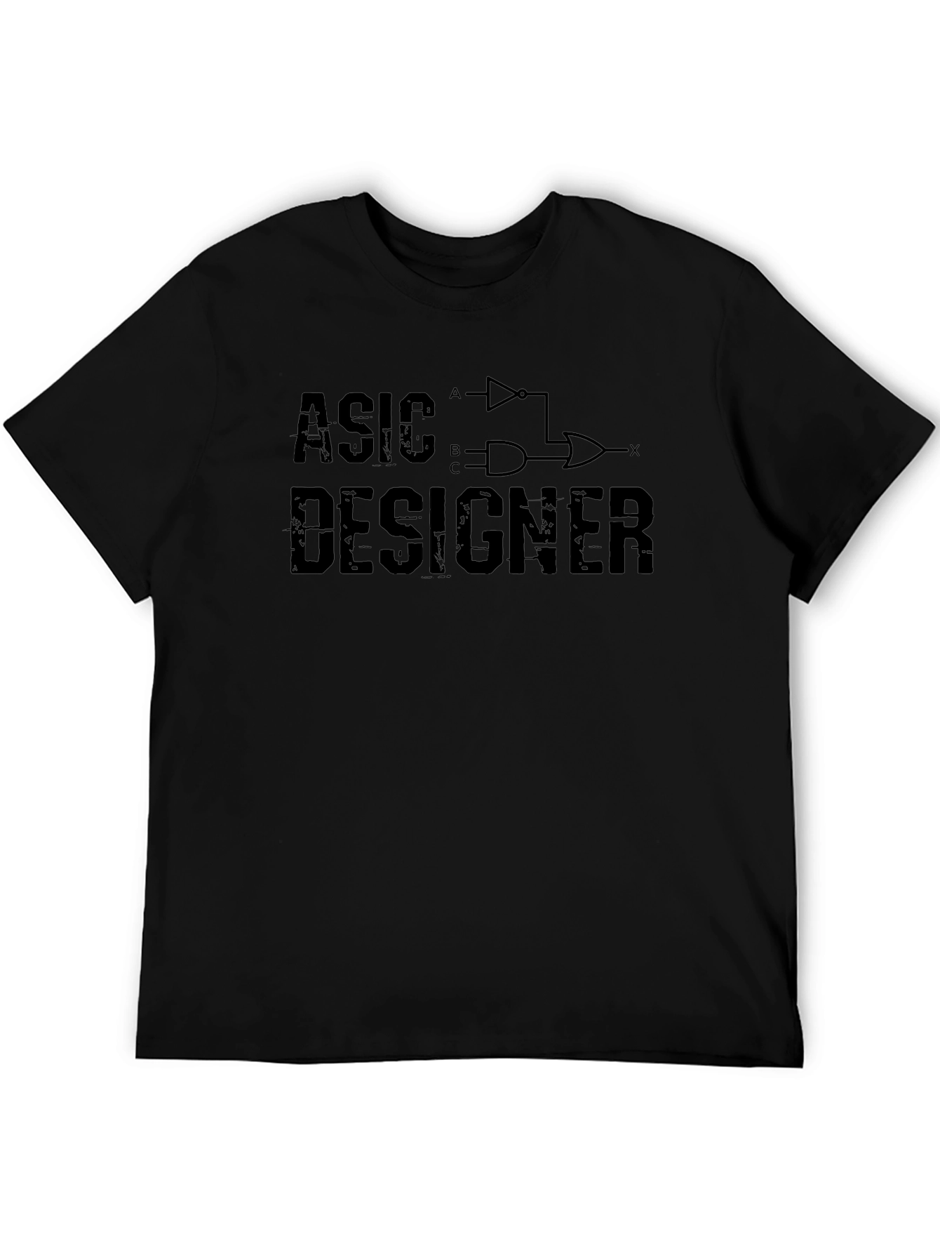 ASIC Designer Logic Gate Black T-Shirt