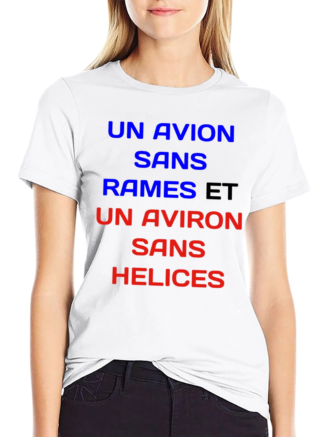 Un Avion T-Shirt - French Slogan Tee