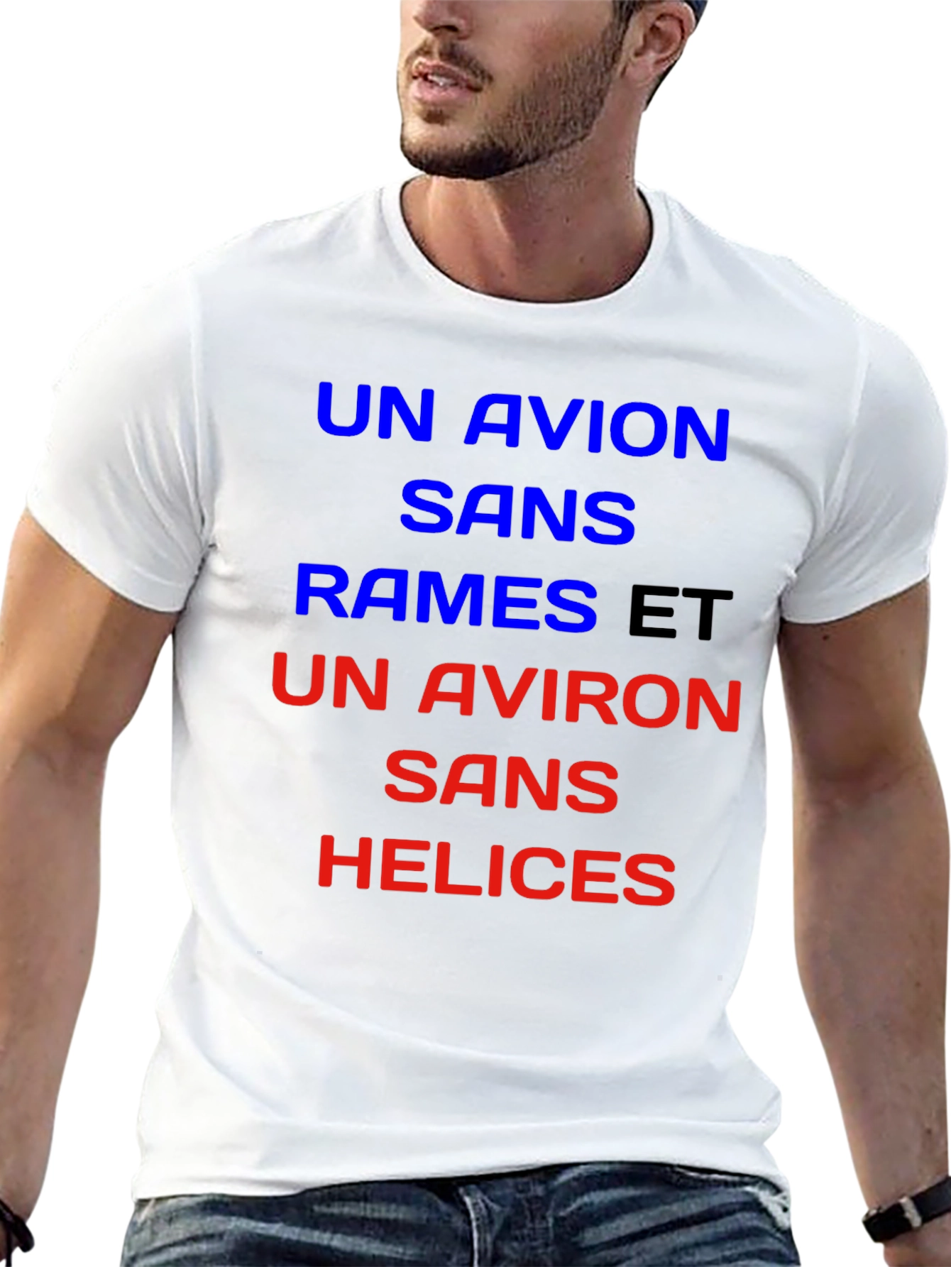 Un Avion T-Shirt - French Slogan Tee