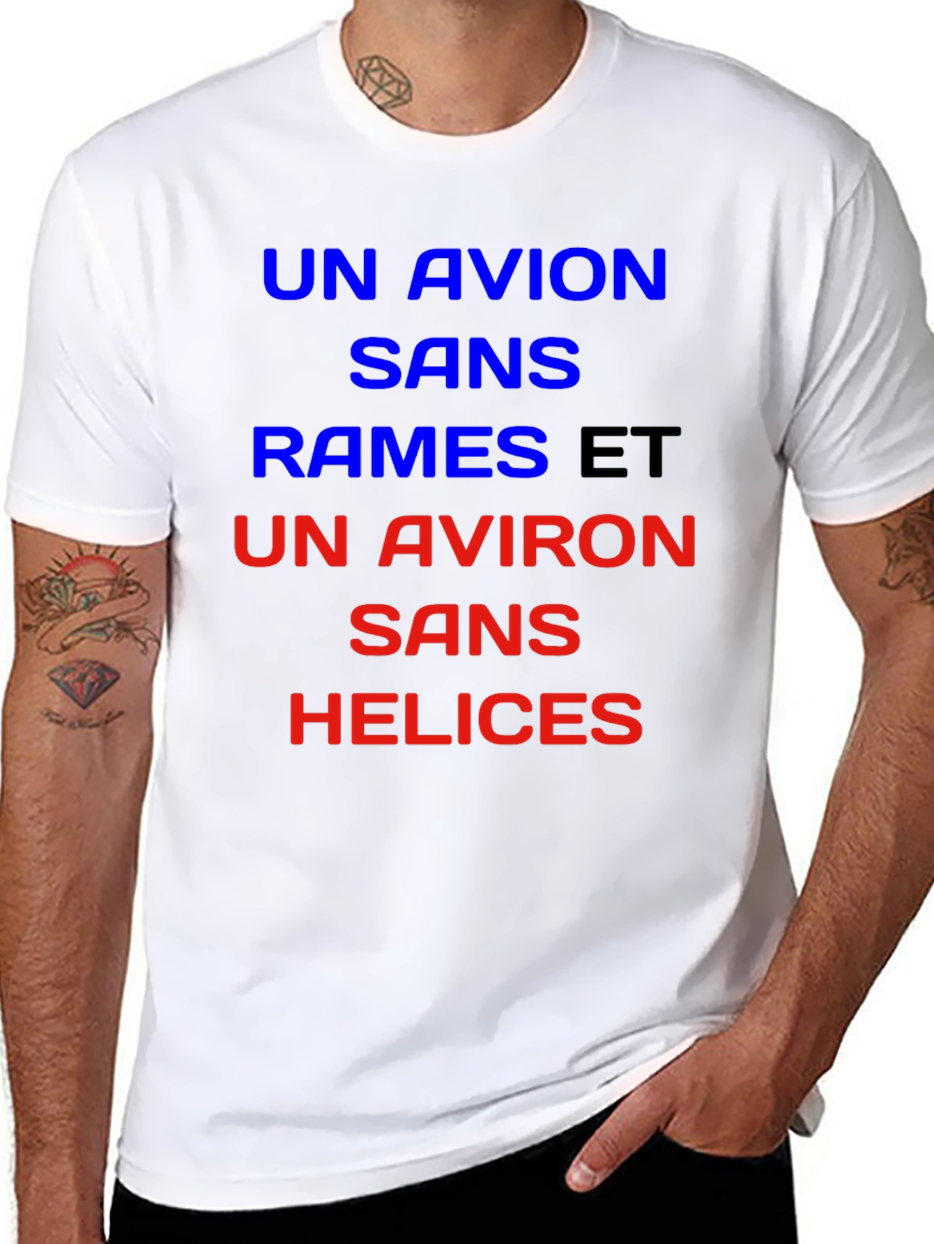 Un Avion T-Shirt - French Slogan Tee