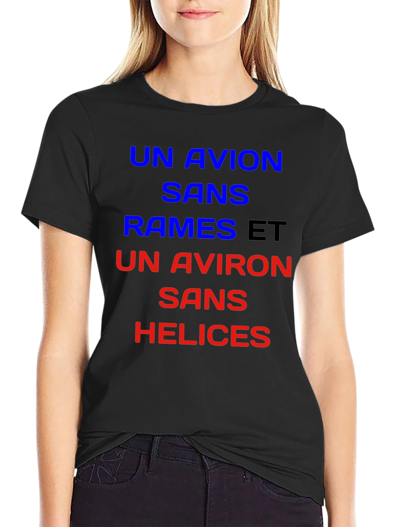 Un Avion T-Shirt - French Slogan Tee