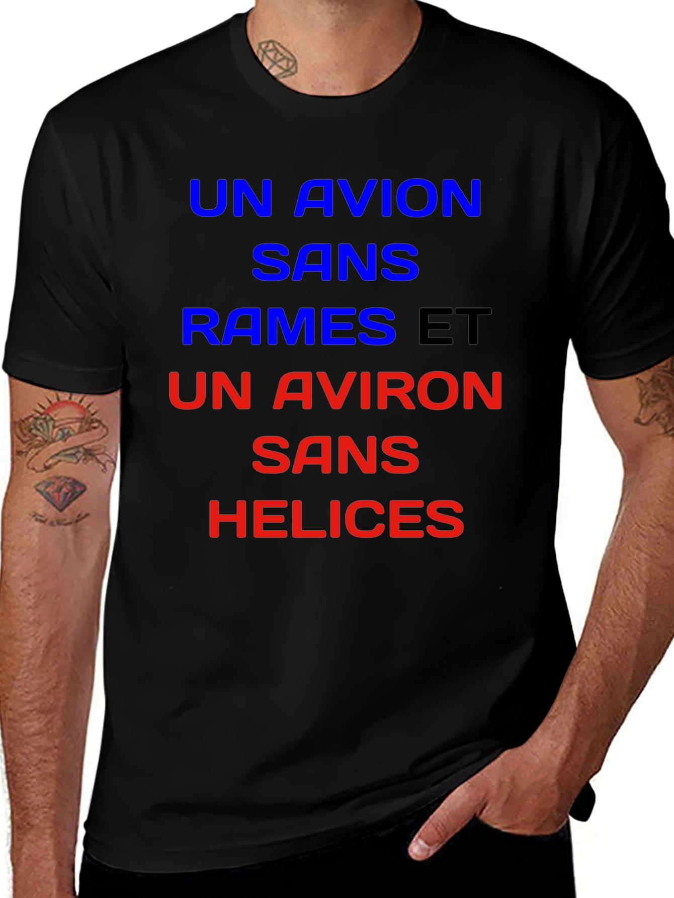 Un Avion T-Shirt - French Slogan Tee