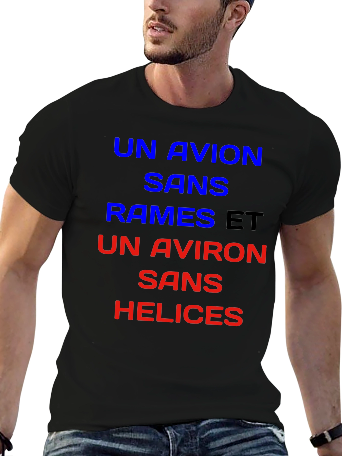 Un Avion T-Shirt - French Slogan Tee