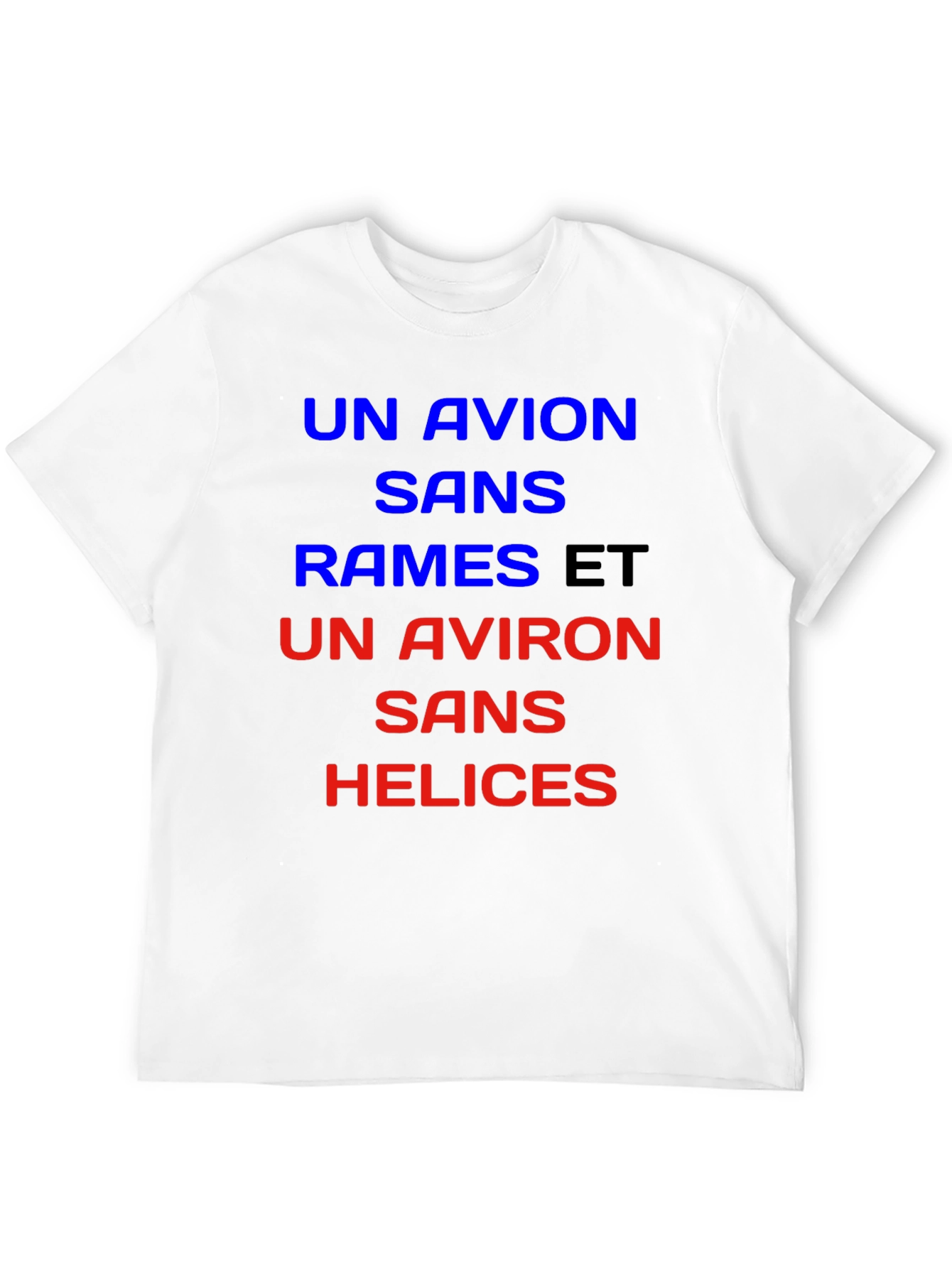 Un Avion T-Shirt - French Slogan Tee