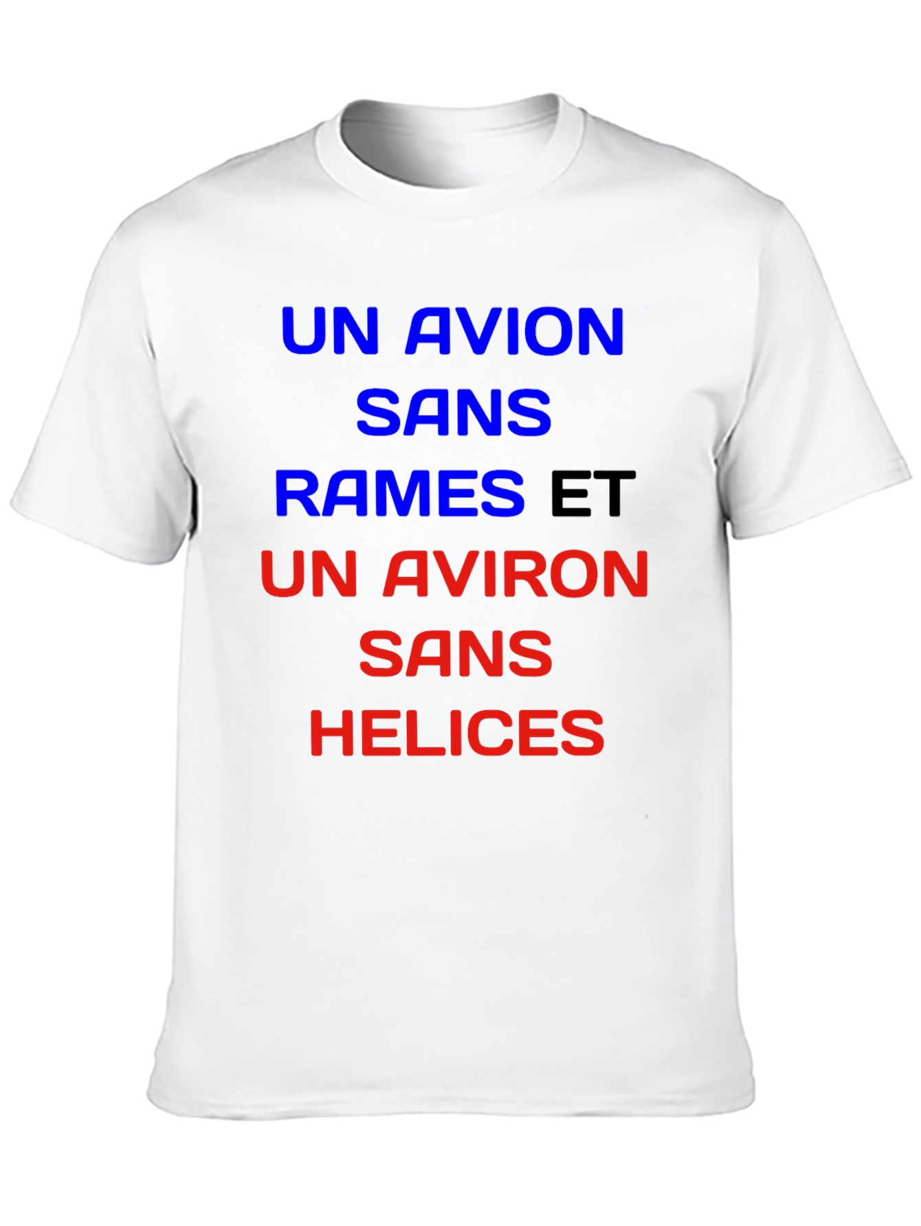Un Avion T-Shirt - French Slogan Tee