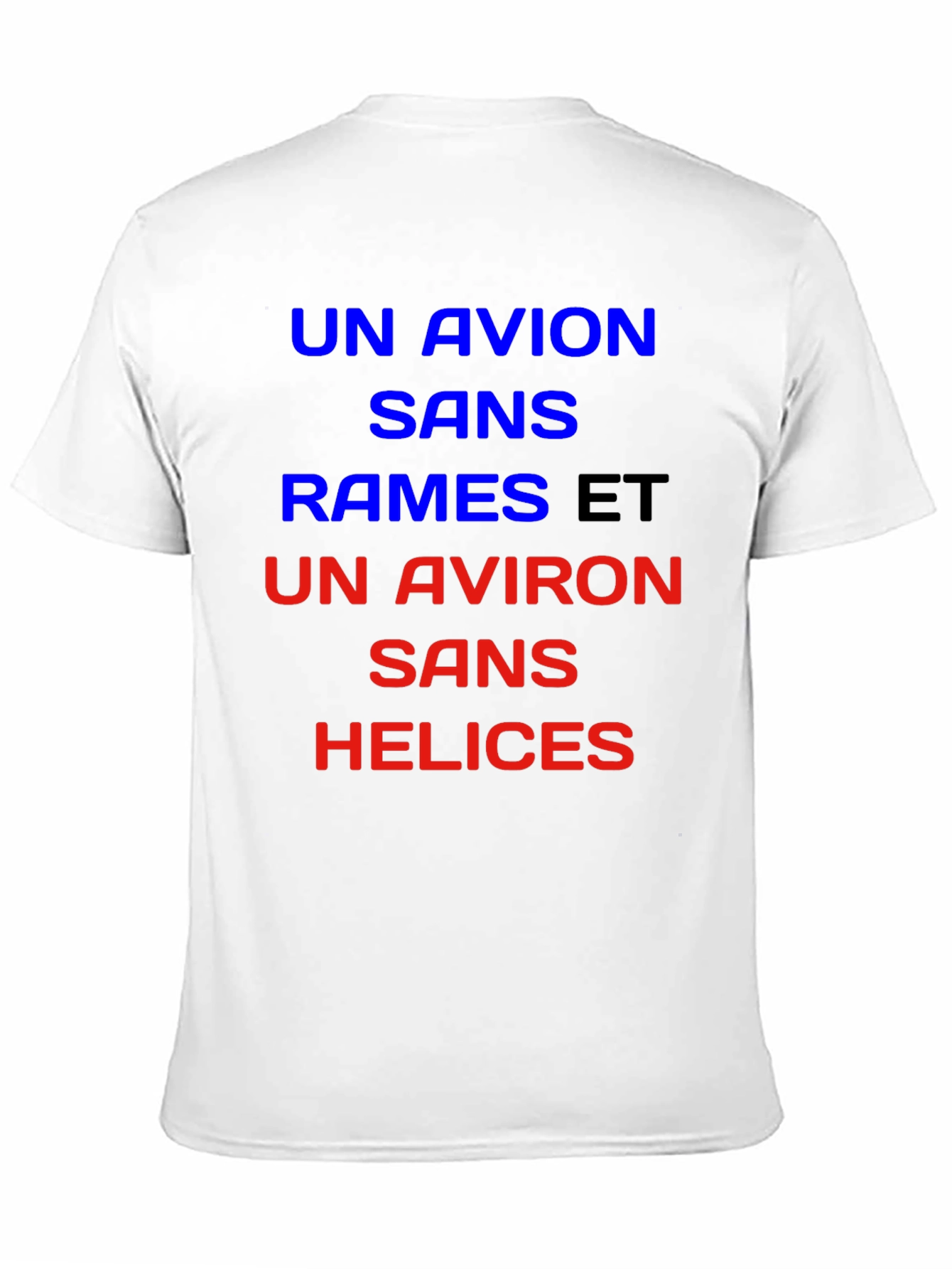Un Avion T-Shirt - French Slogan Tee