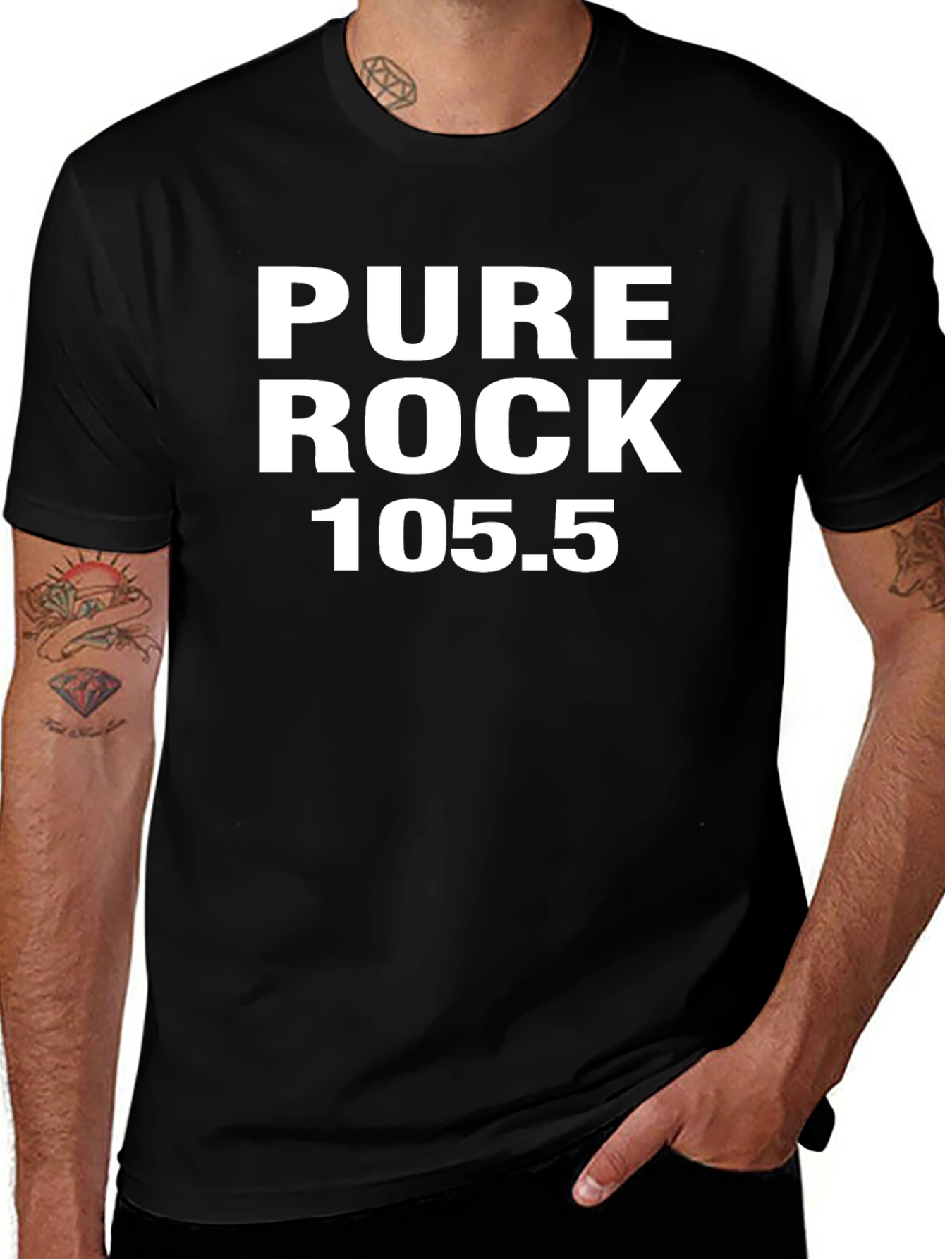 Pure Rock 105.5 Black T-Shirt