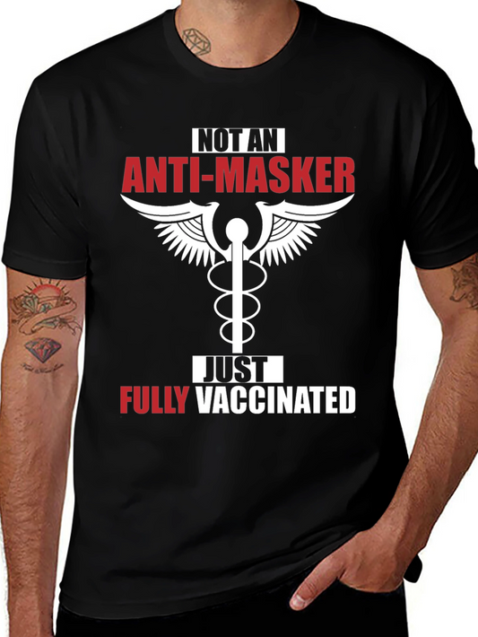 Anti-Masker Fully Vaccinated Black T-Shirt