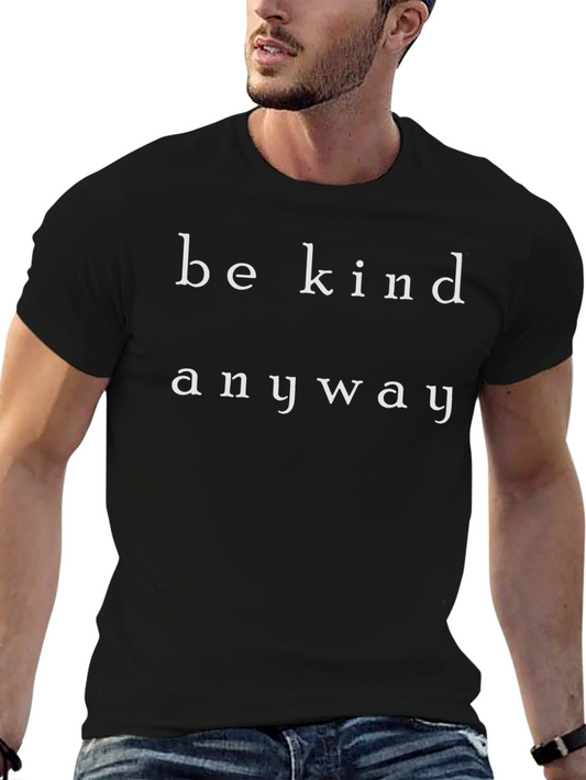 Be Kind Anyway Graphic Tee - Black