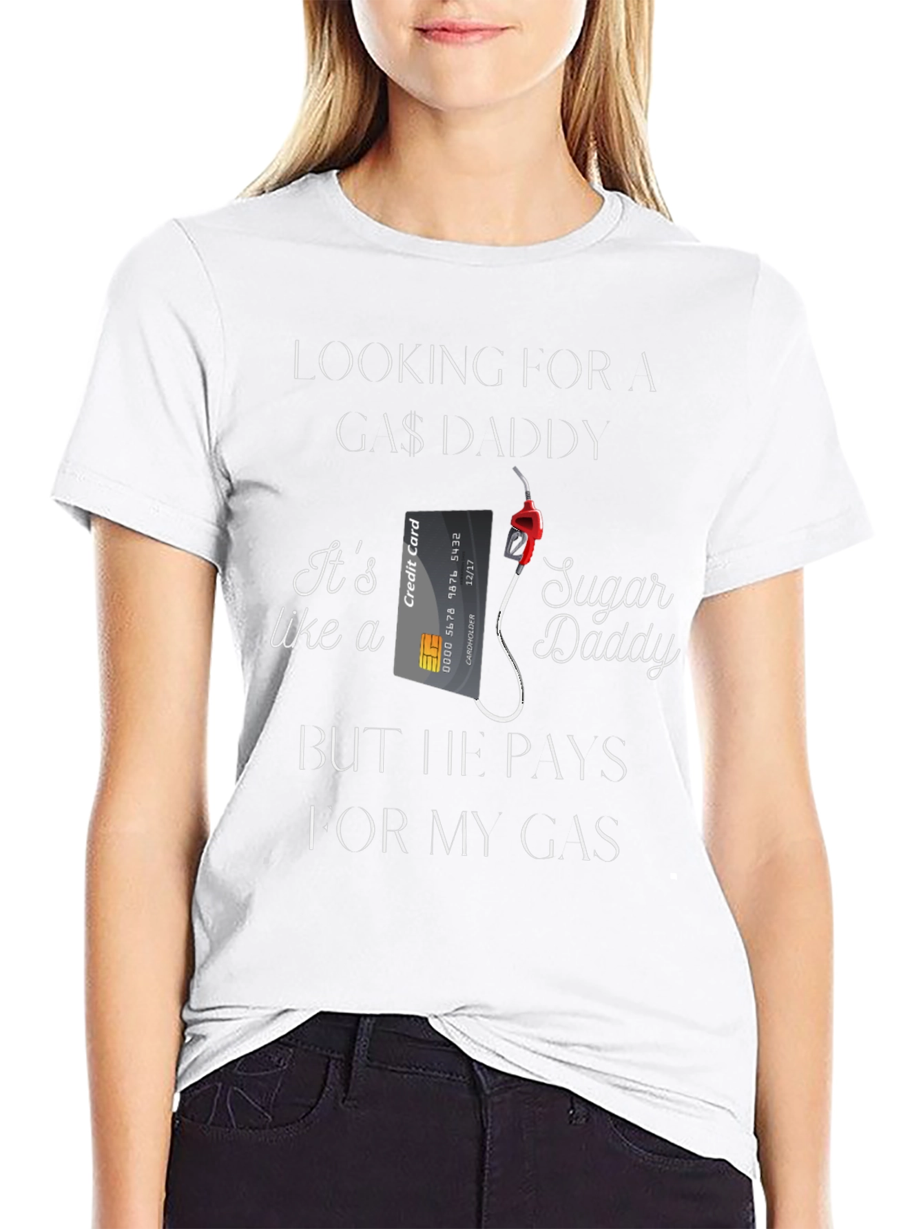 Looking For A Gas Daddy Funny Graphic T-Shirt