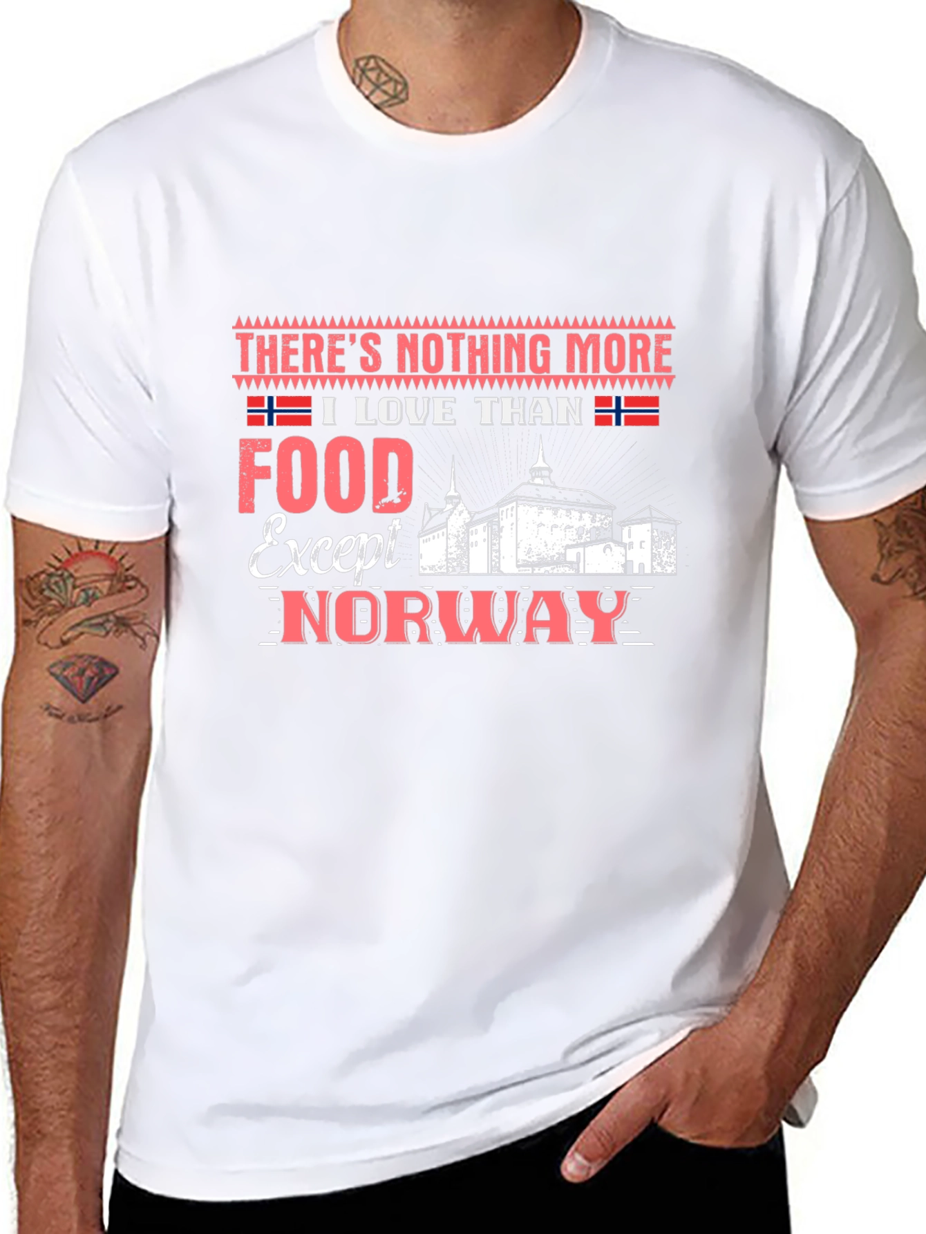 Norway Foodie Pride T-Shirt - Black
