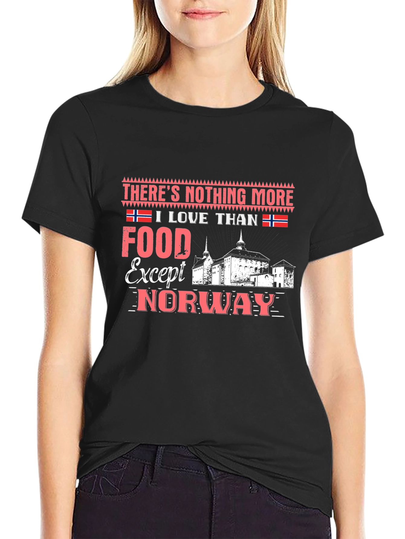 Norway Foodie Pride T-Shirt - Black