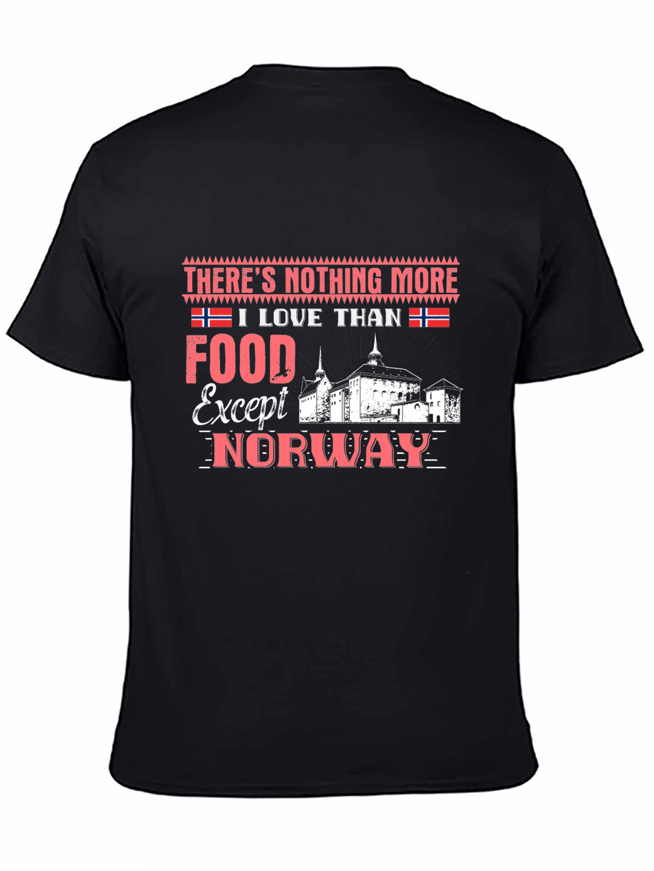 Norway Foodie Pride T-Shirt - Black