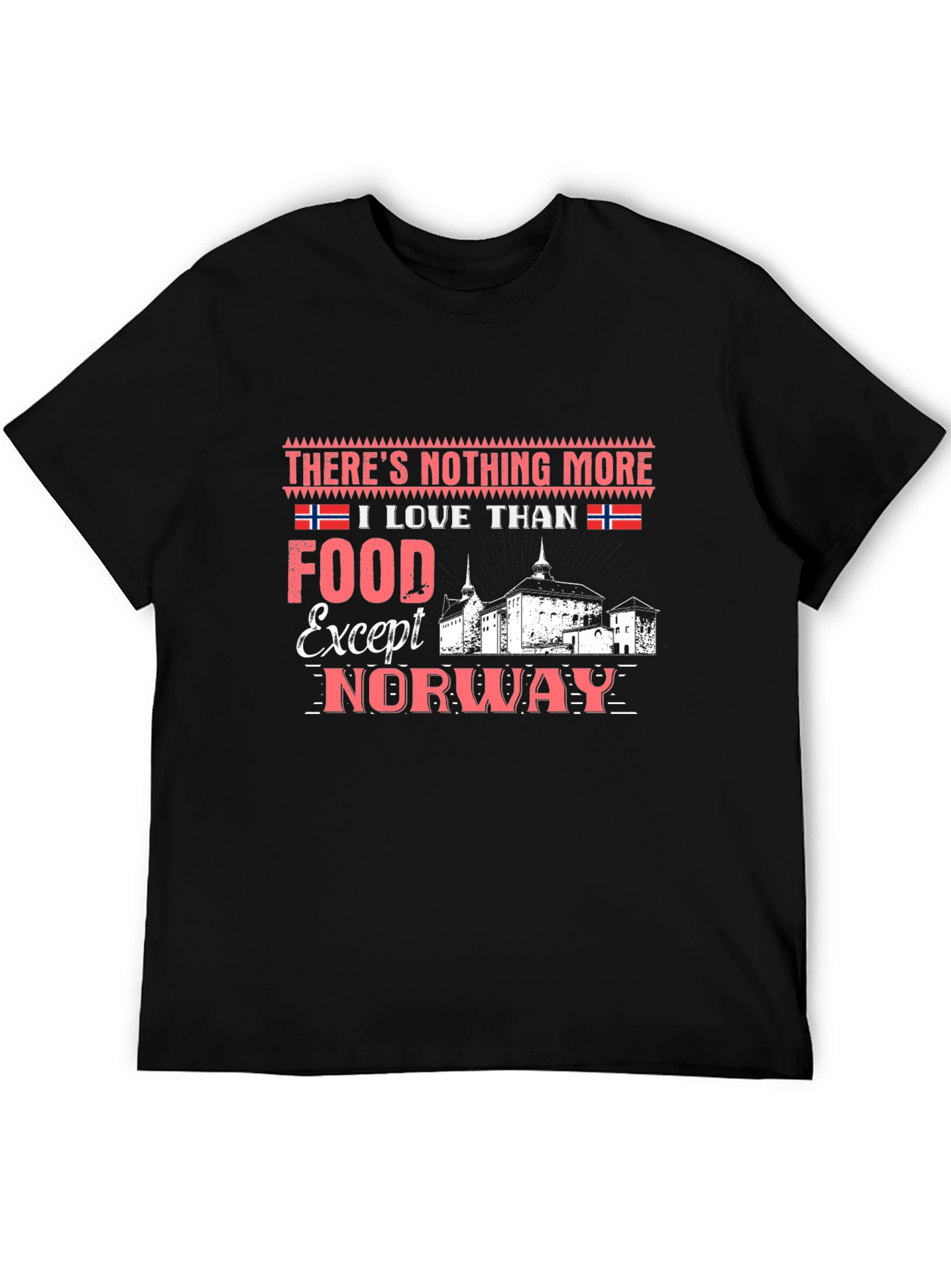 Norway Foodie Pride T-Shirt - Black