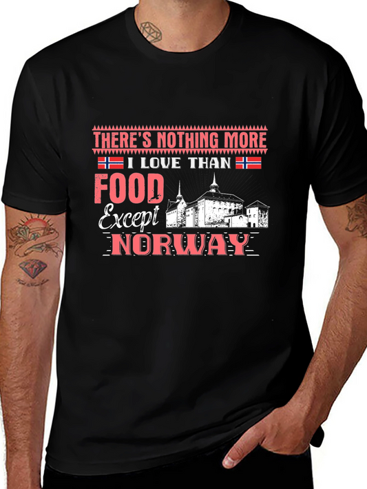 Norway Foodie Pride T-Shirt - Black