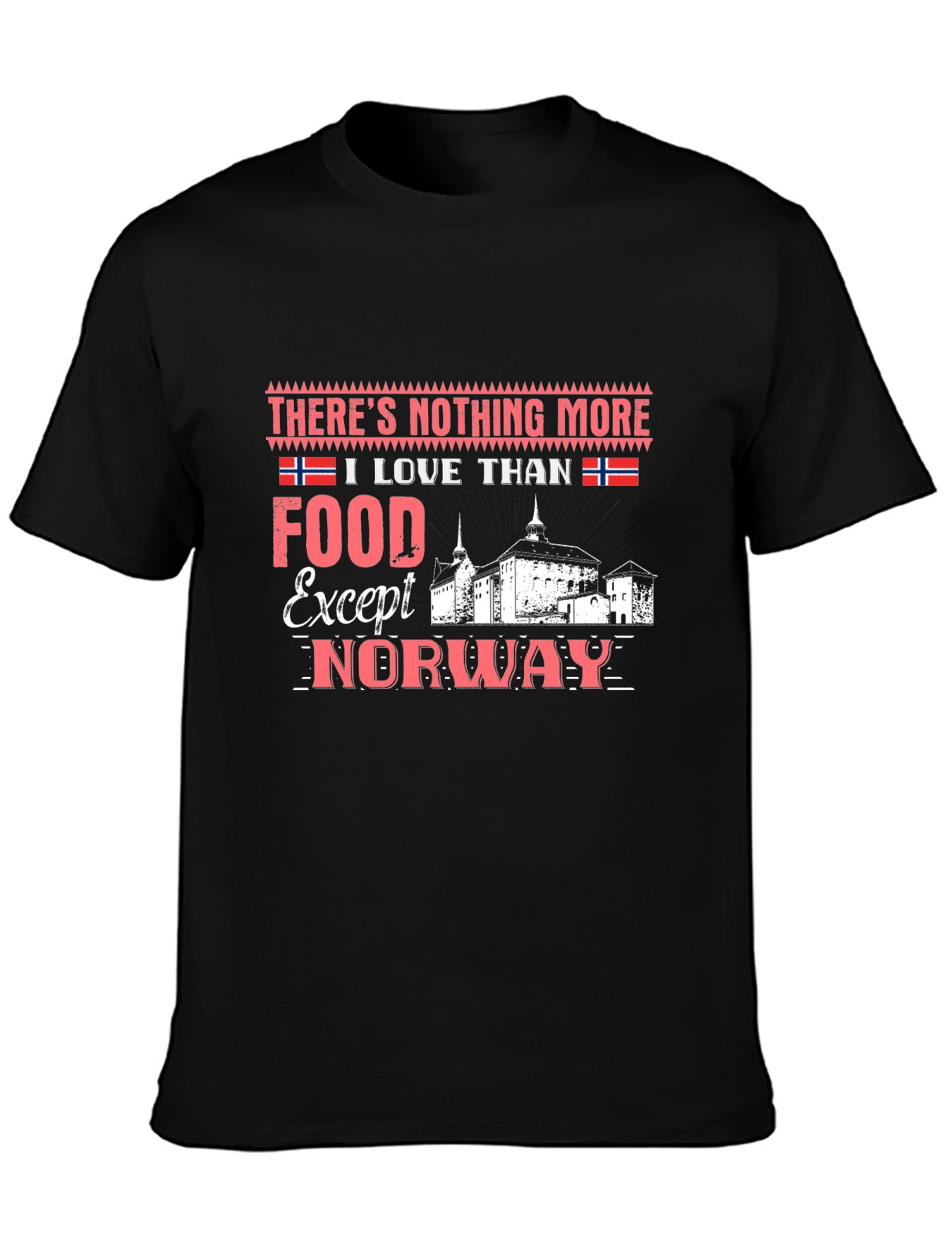 Norway Foodie Pride T-Shirt - Black