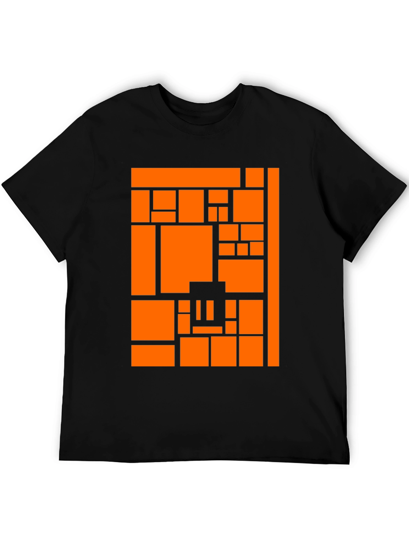 Abstract Graphic Tee - Modern Block Pattern