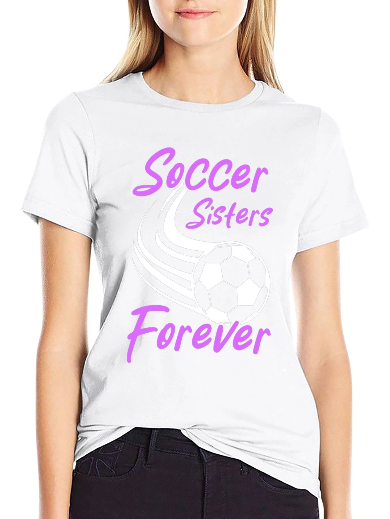 Soccer Sisters Forever Graphic T-Shirt