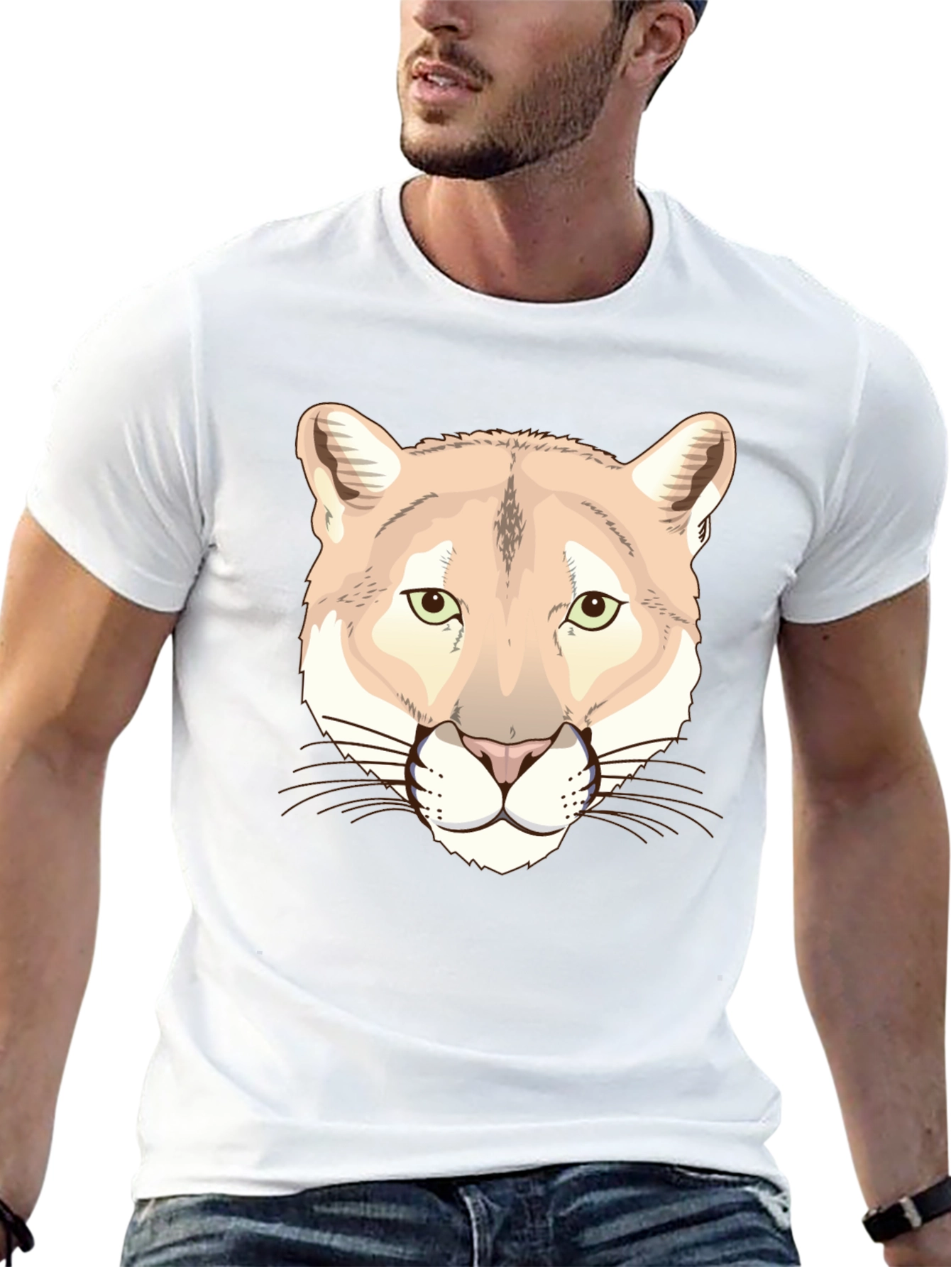 Cougar Graphic T-Shirt - Black