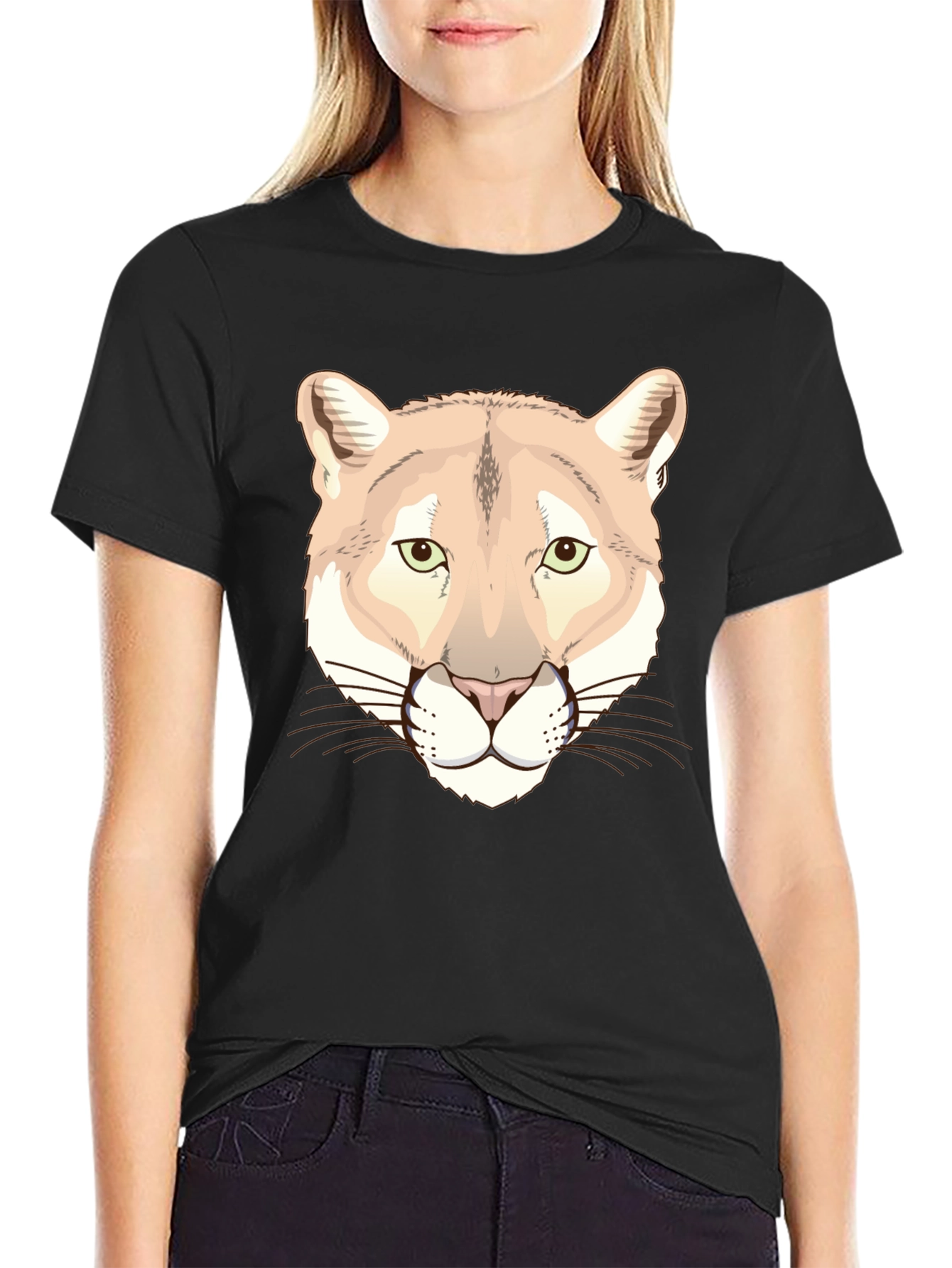 Cougar Graphic T-Shirt - Black