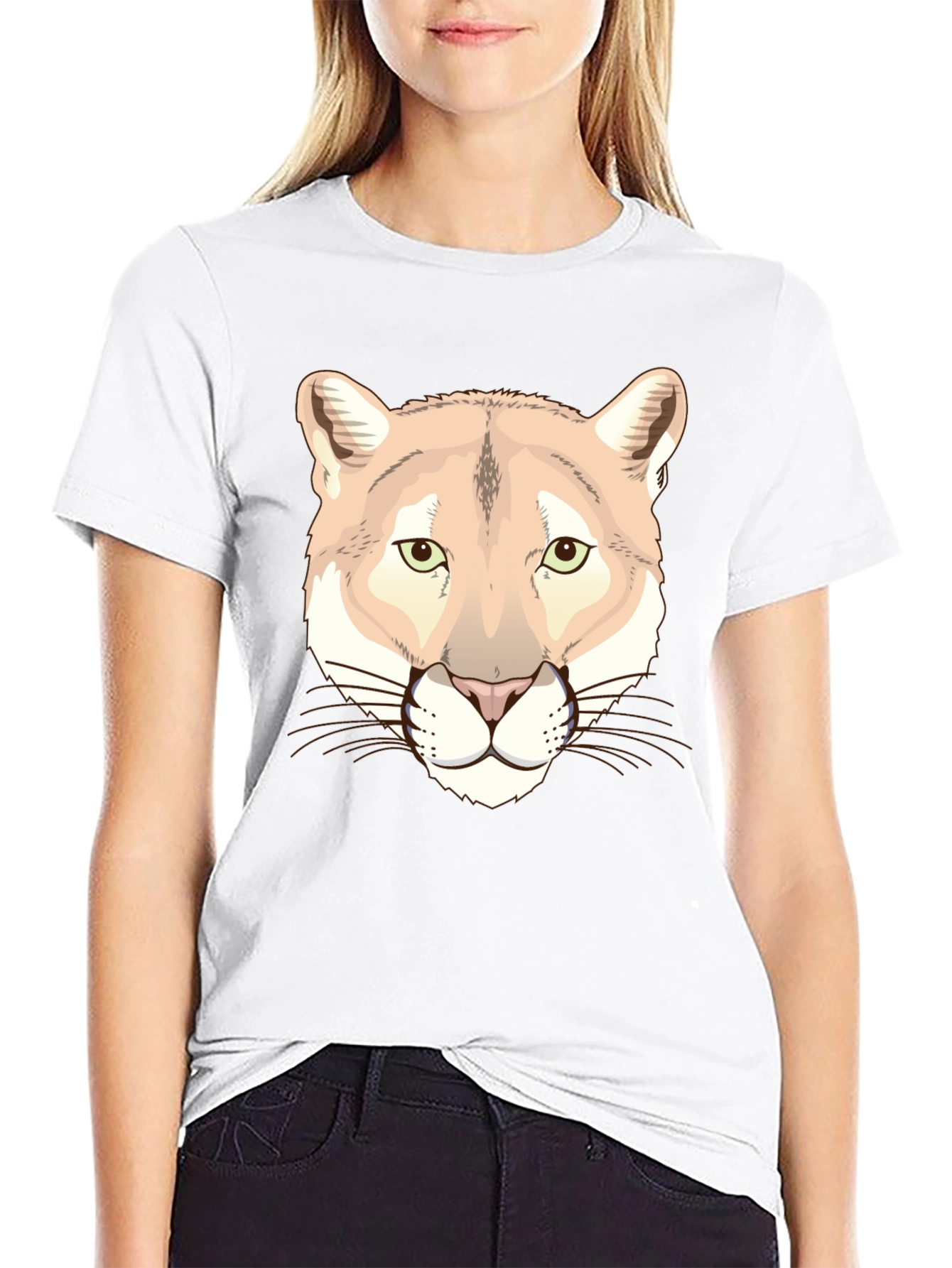 Cougar Graphic T-Shirt - Black
