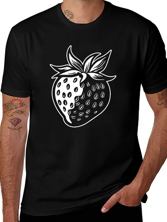 Strawberry Graphic Tee - Modern Design