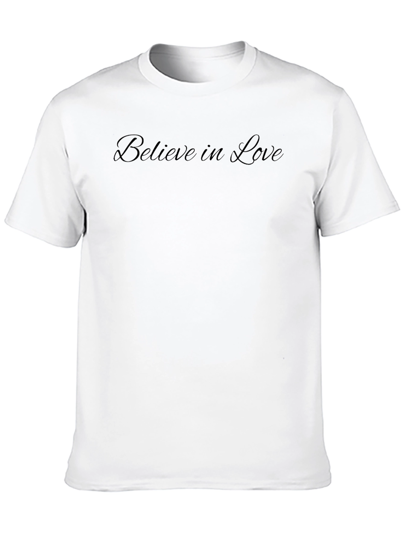 Believe in Love - Black Graphic T-Shirt