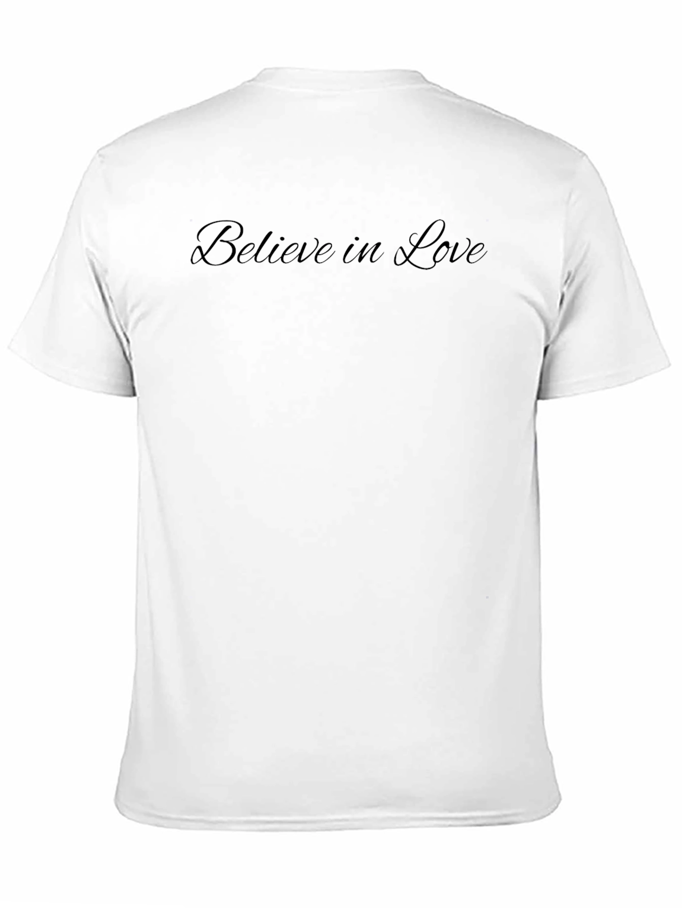Believe in Love - Black Graphic T-Shirt