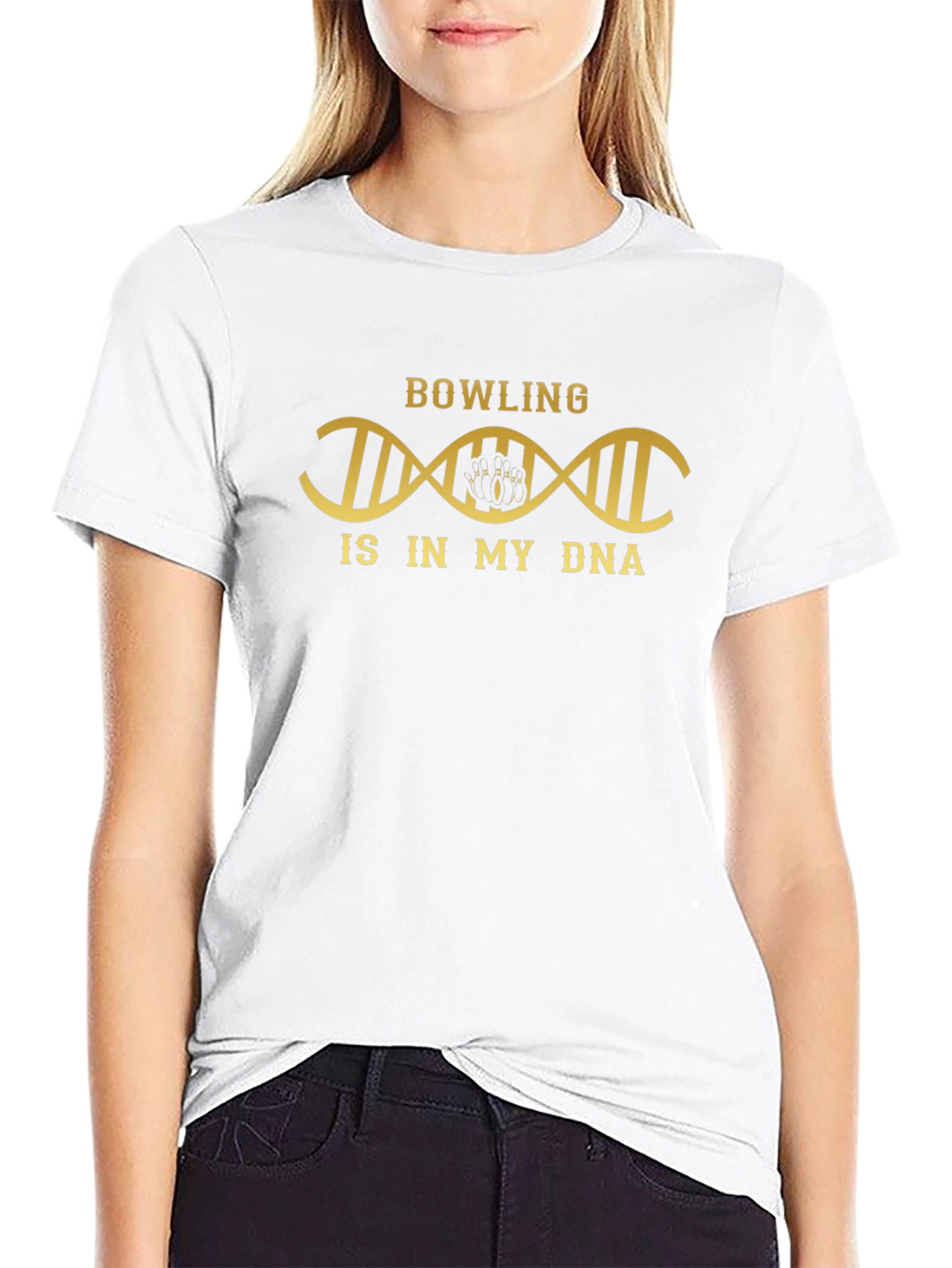 Bowling Is In My DNA T-Shirt Black