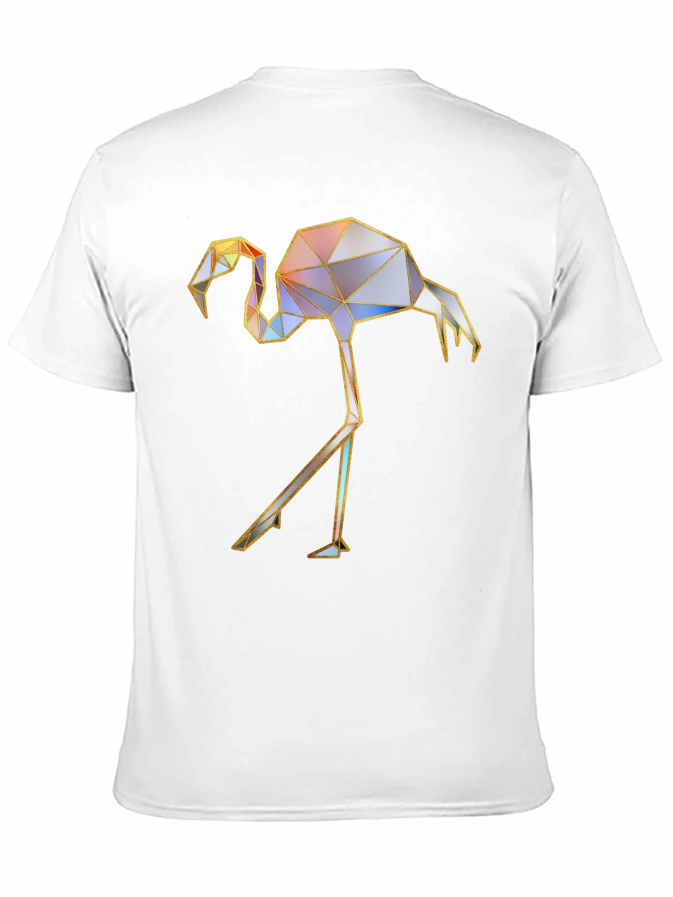 Geometric Flamingo Graphic T-Shirt