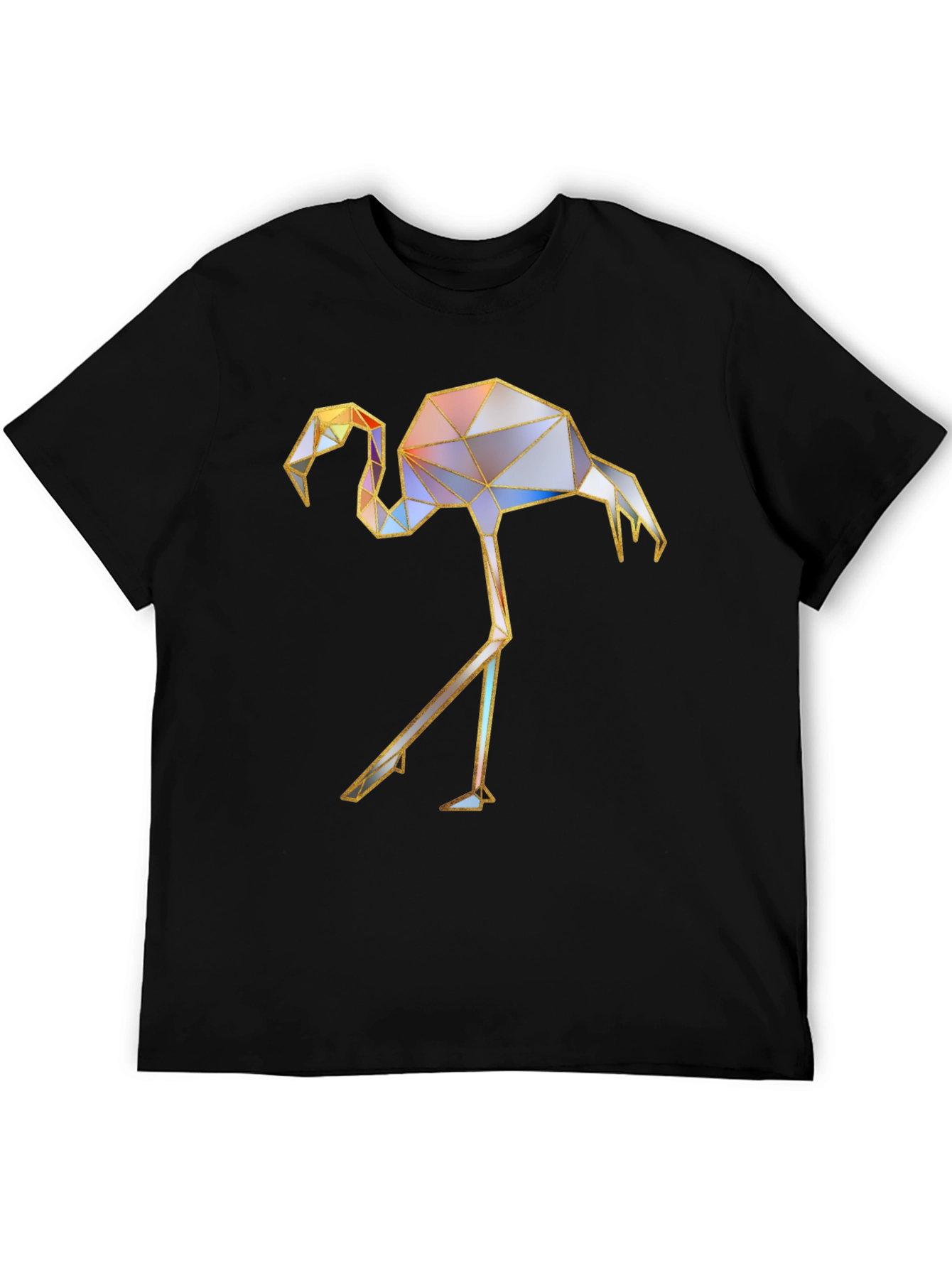 Geometric Flamingo Graphic T-Shirt
