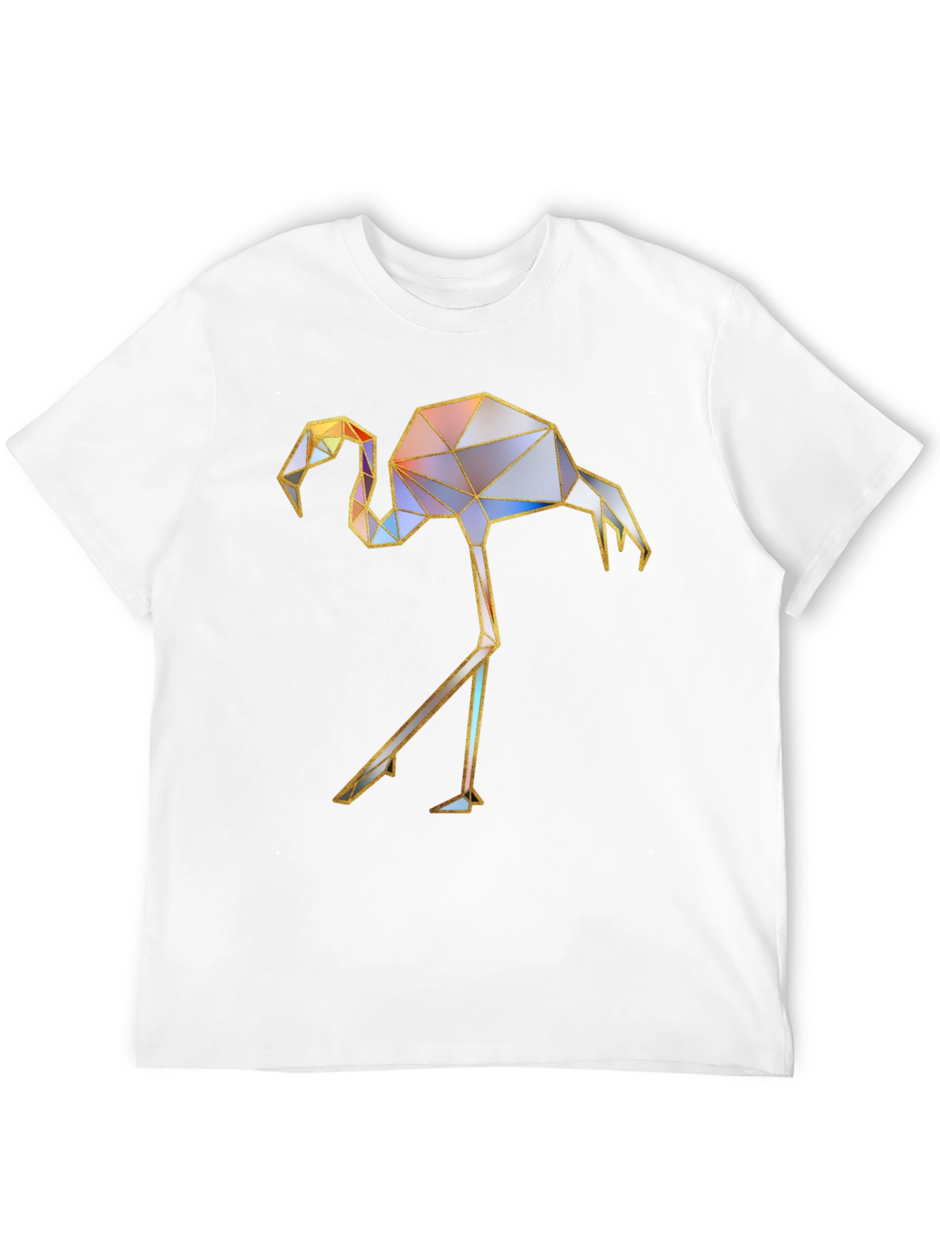 Geometric Flamingo Graphic T-Shirt