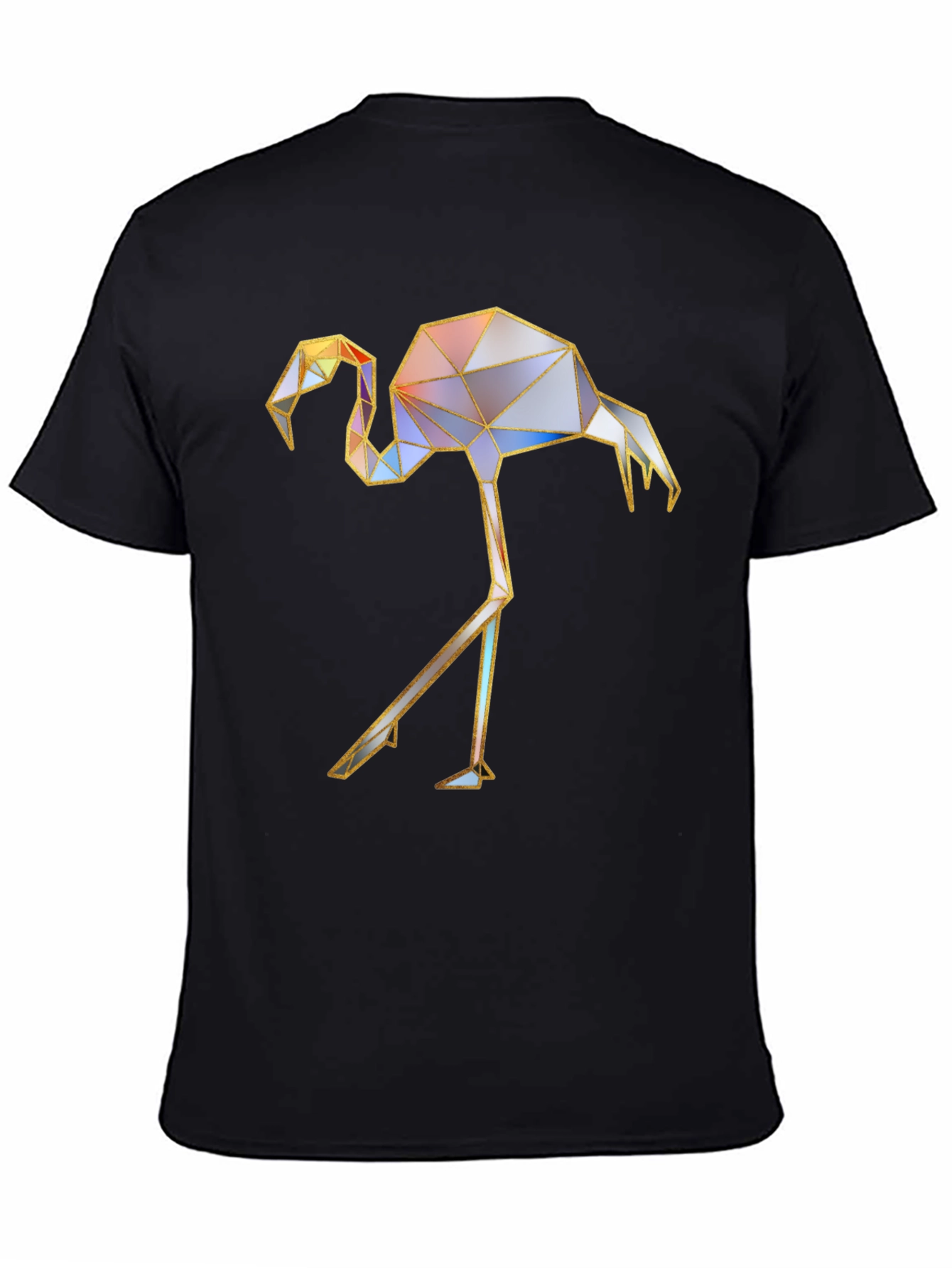 Geometric Flamingo Graphic T-Shirt