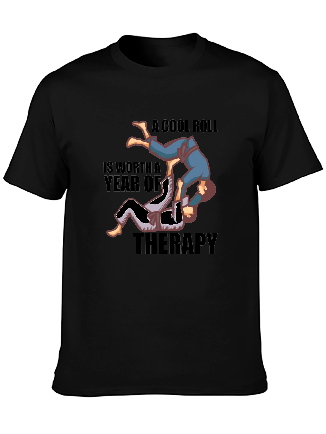 Cool Roll Jiu Jitsu Therapy Graphic T-Shirt