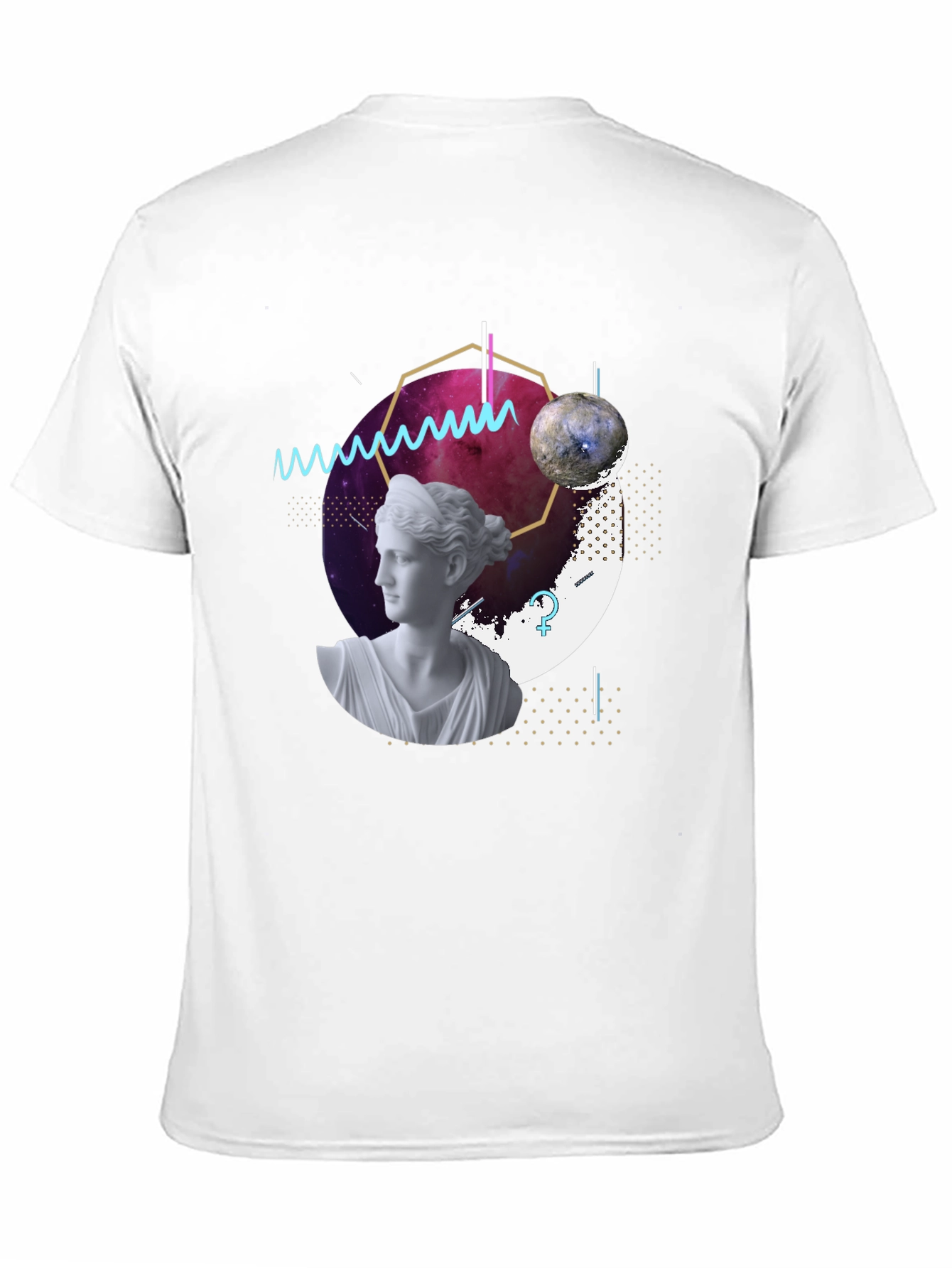 Cosmic Venus Graphic Tee - Modern Art T-Shirt