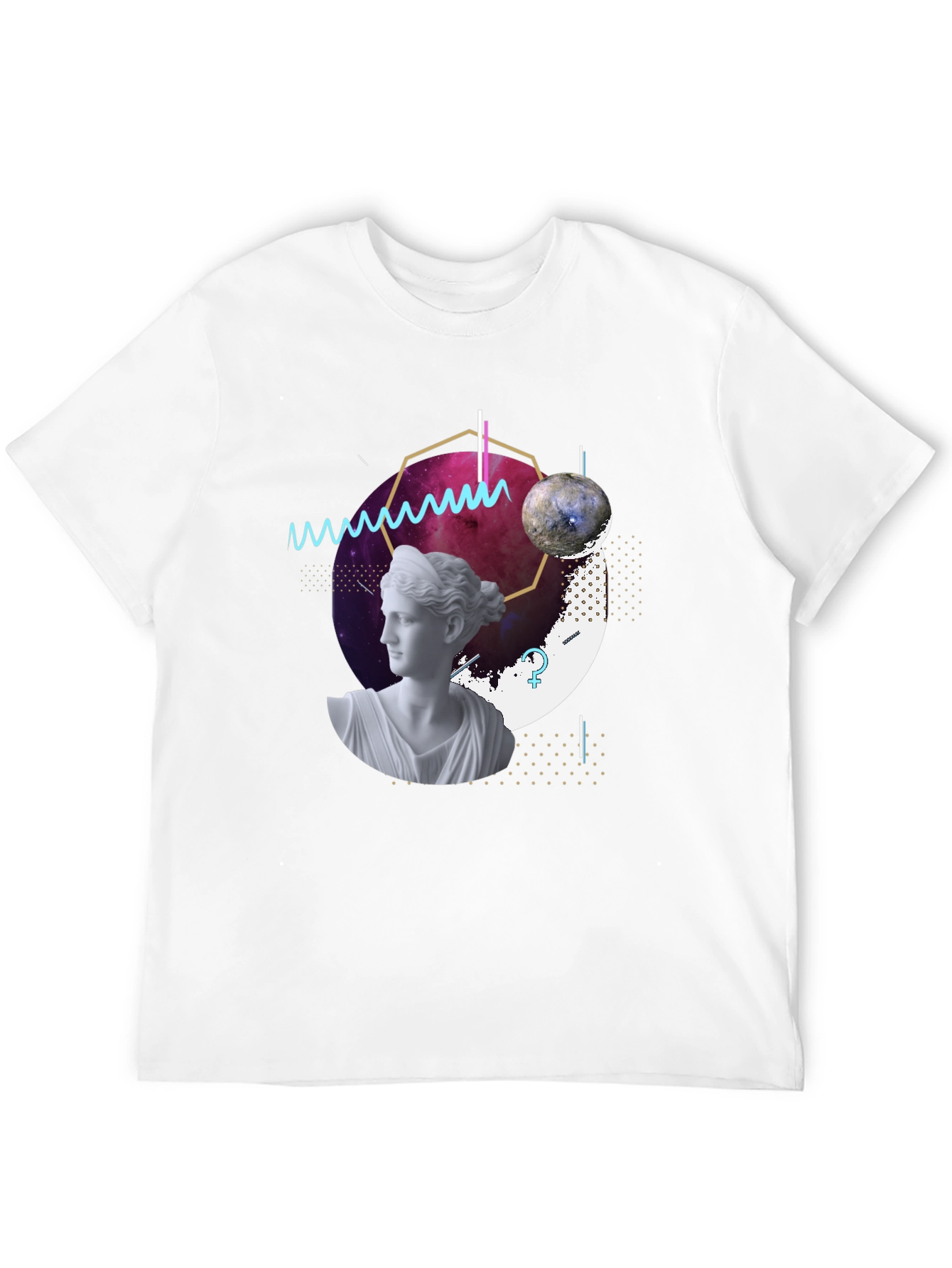 Cosmic Venus Graphic Tee - Modern Art T-Shirt