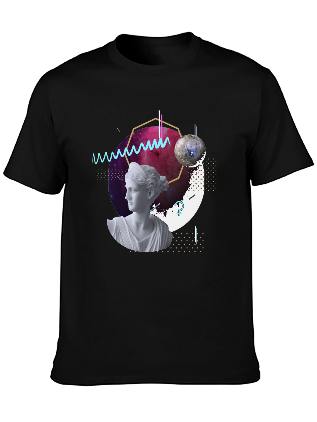 Cosmic Venus Graphic Tee - Modern Art T-Shirt