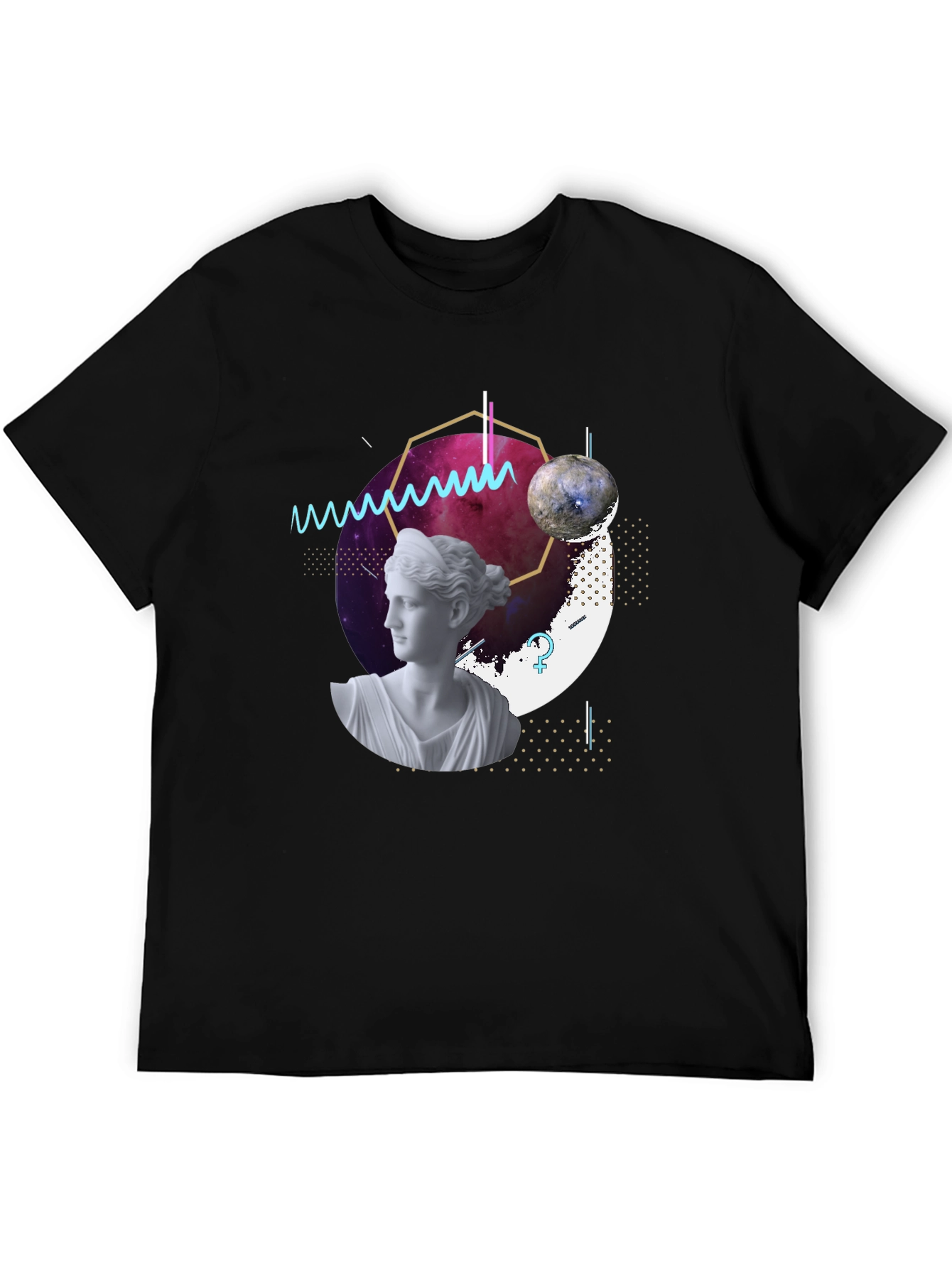 Cosmic Venus Graphic Tee - Modern Art T-Shirt