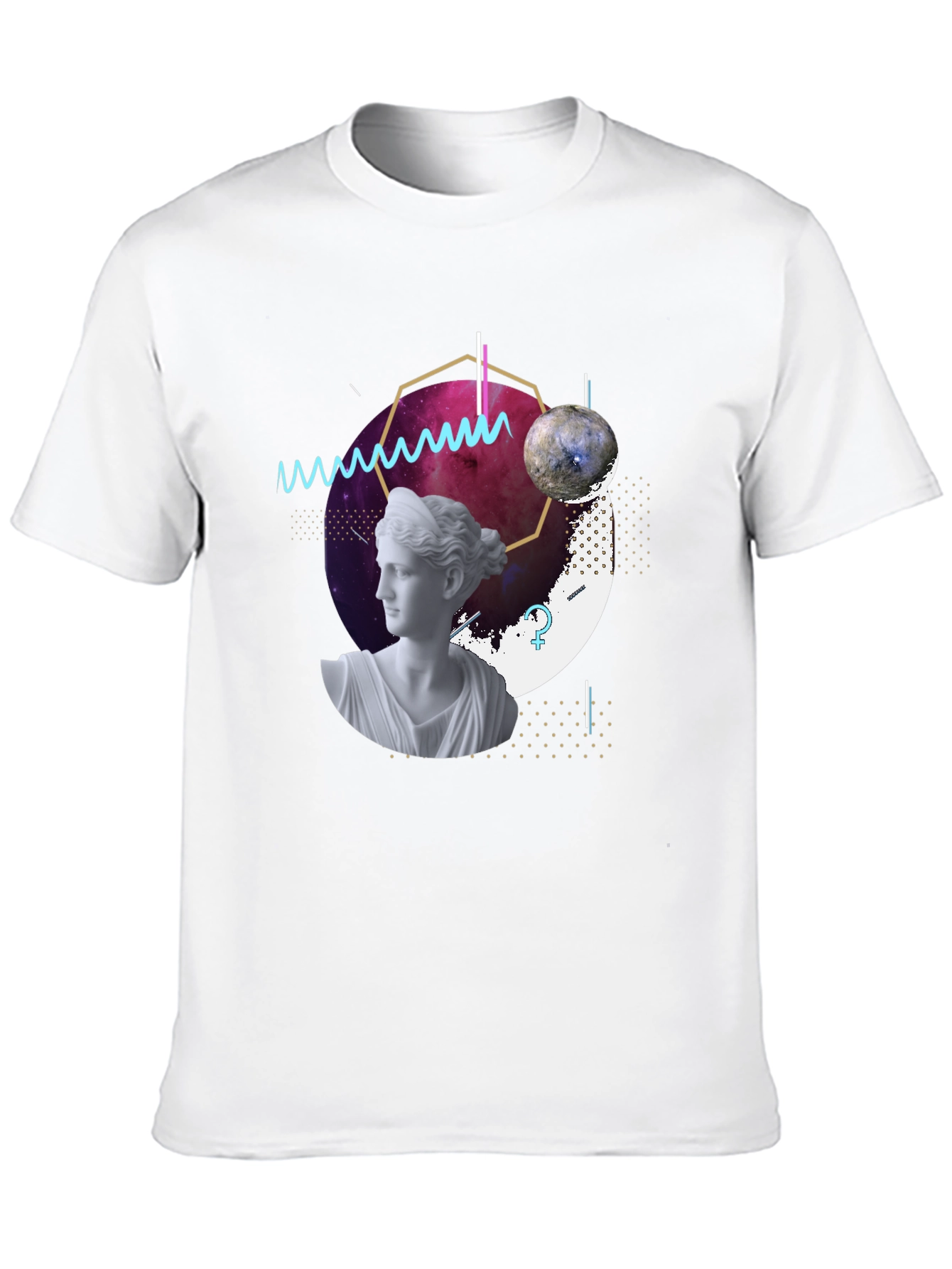 Cosmic Venus Graphic Tee - Modern Art T-Shirt