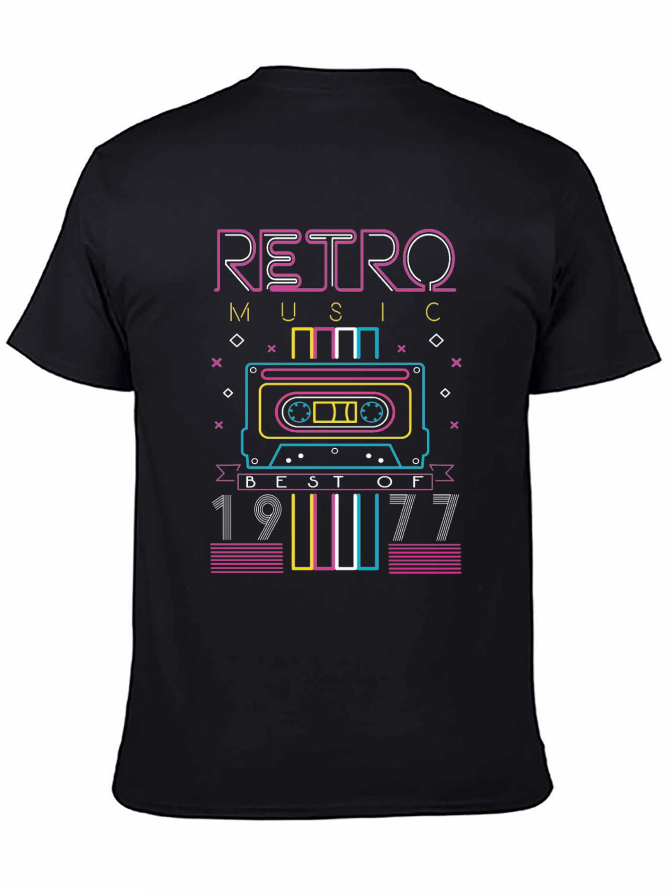 Retro Music 1977 Cassette Tape T-Shirt