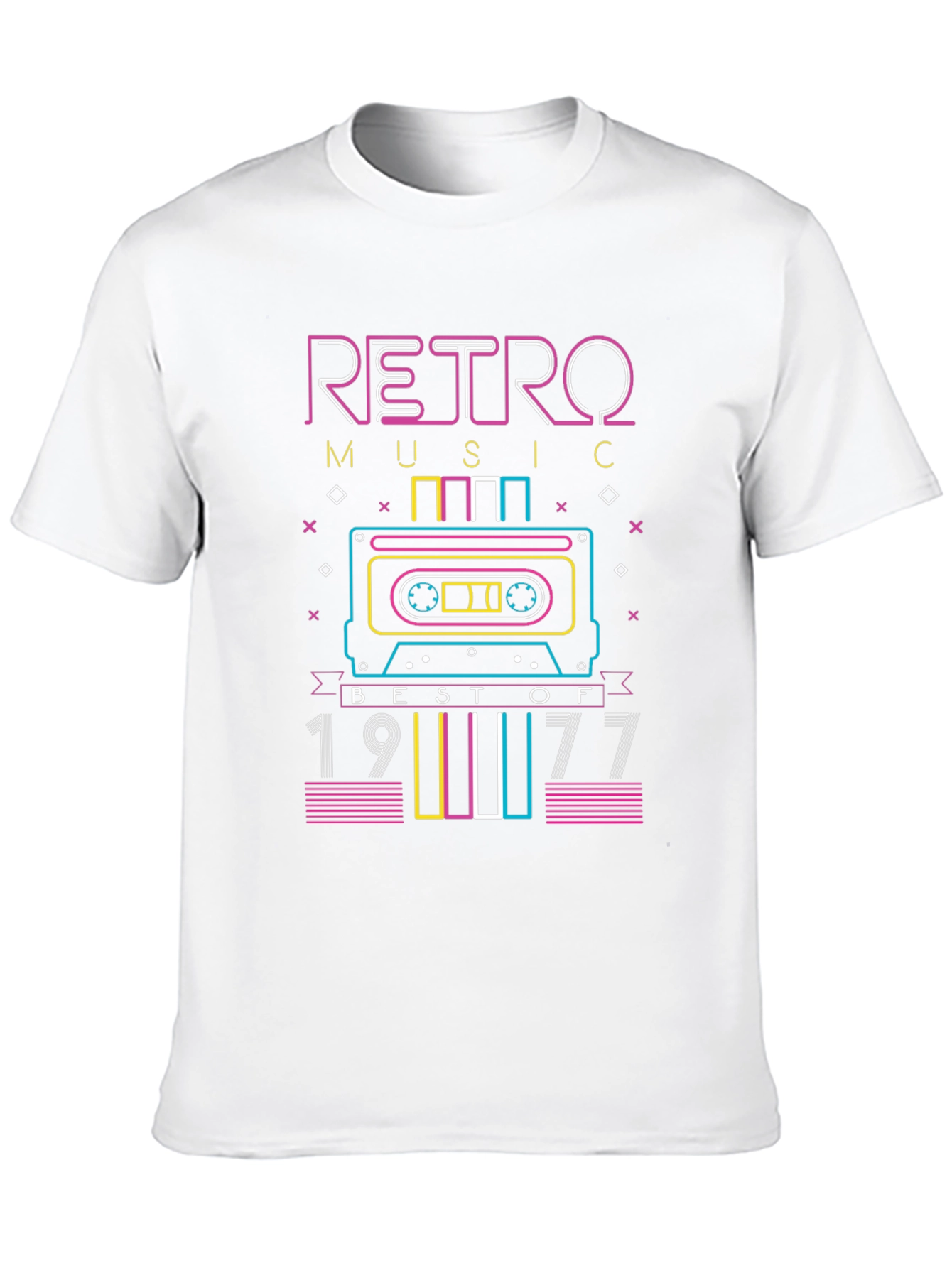 Retro Music 1977 Cassette Tape T-Shirt