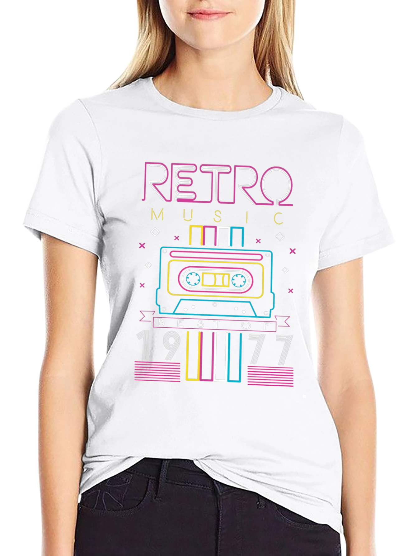 Retro Music 1977 Cassette Tape T-Shirt