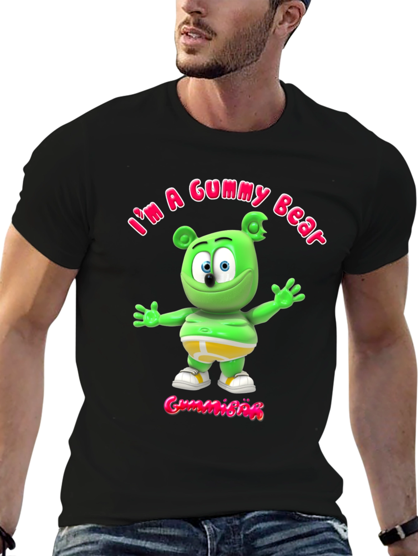 Im a Gummy Bear Black T-Shirt