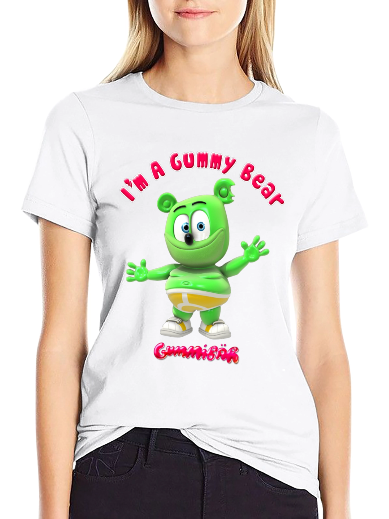 Im a Gummy Bear Black T-Shirt